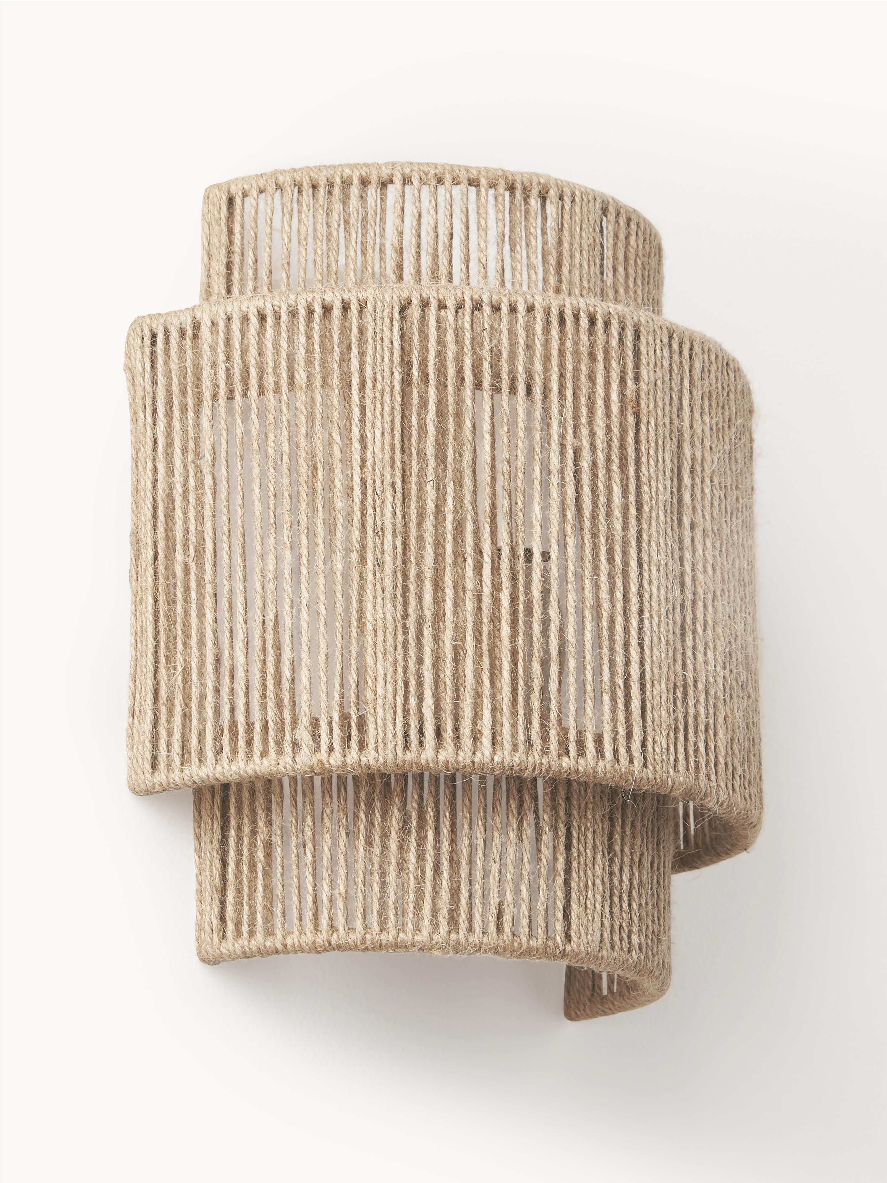 Applique murale en jute James - Brun clair
