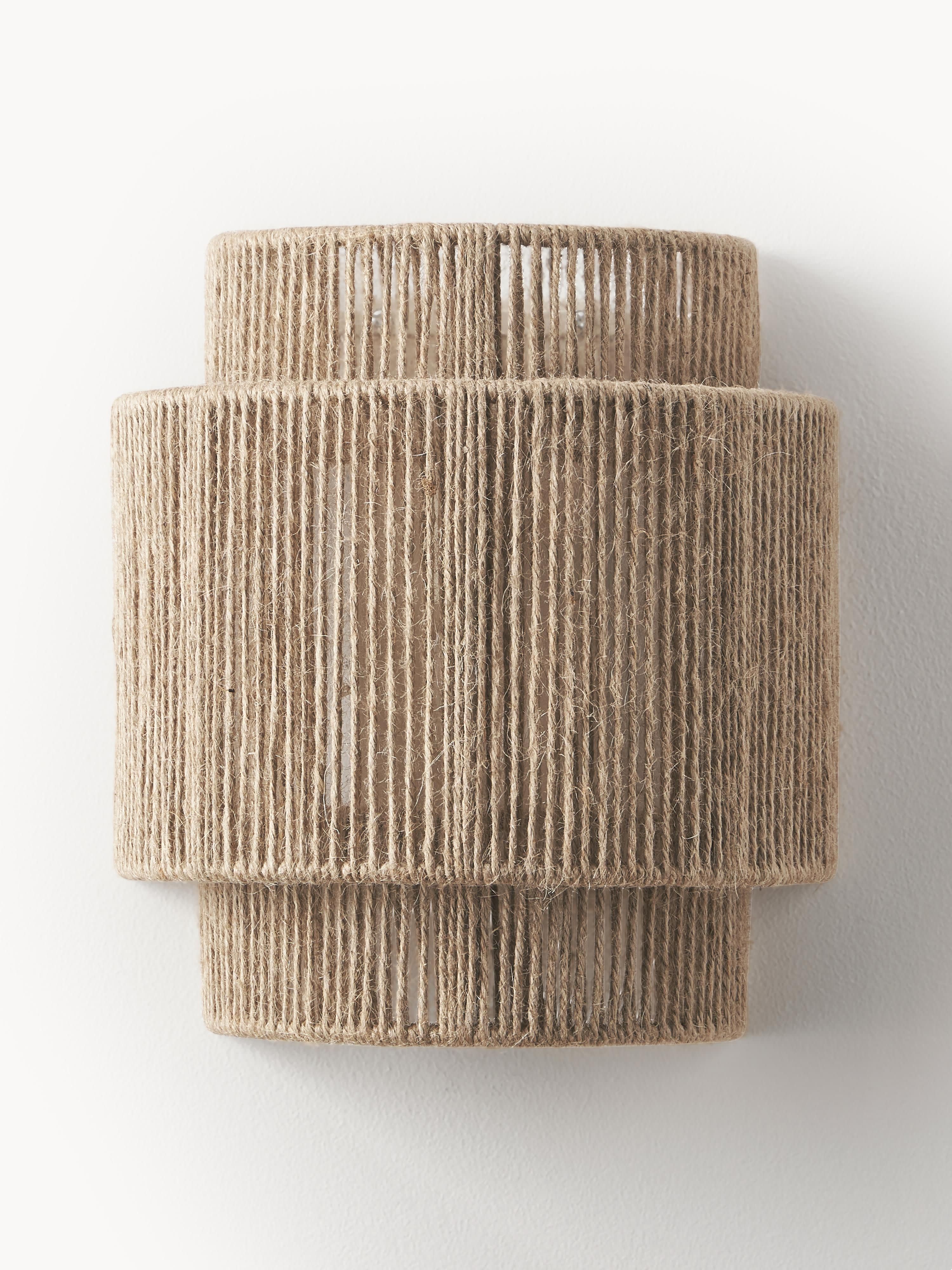 Applique murale en jute James - Brun clair