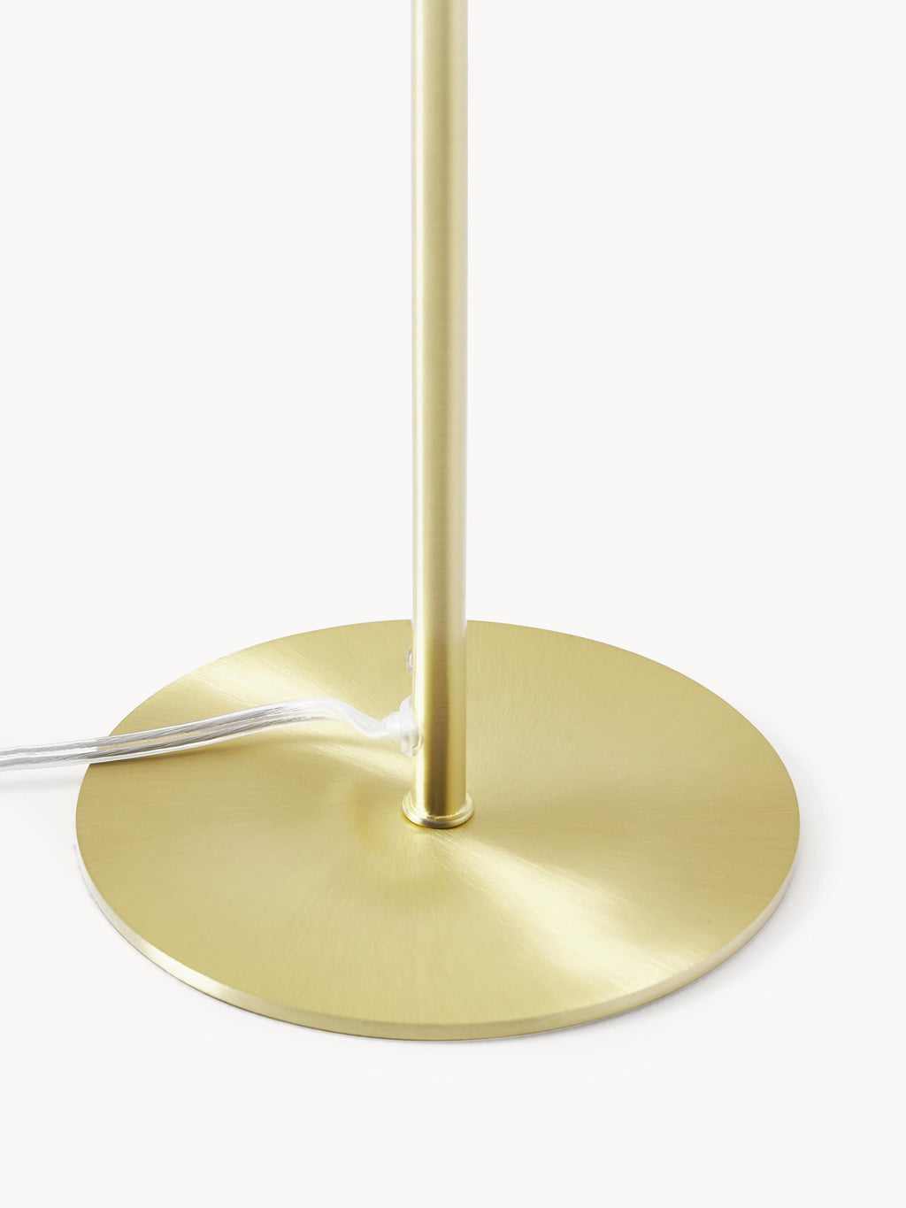 Lampe à poser en verre opalescent Niilo - Blanc, doré