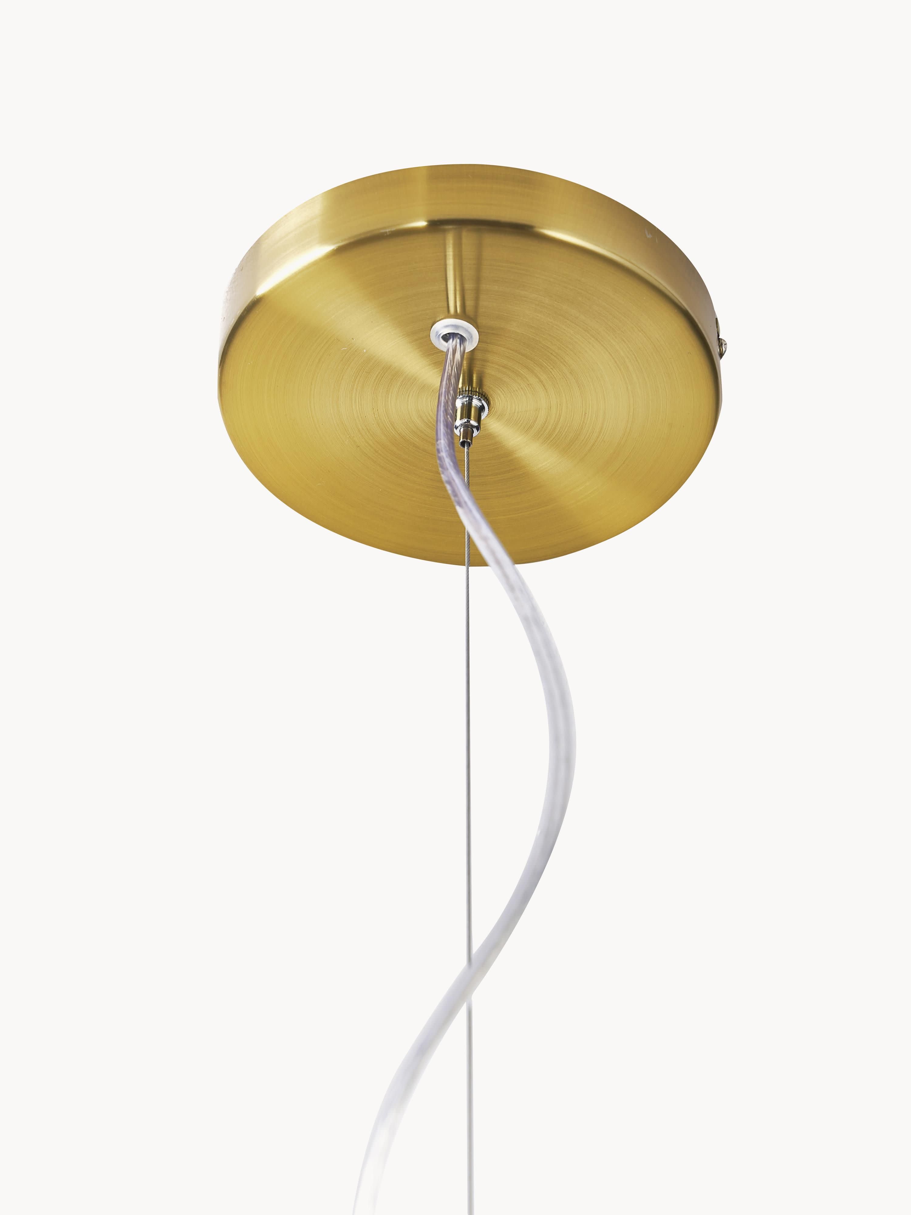 Suspension en verre Kol - Beige, doré
