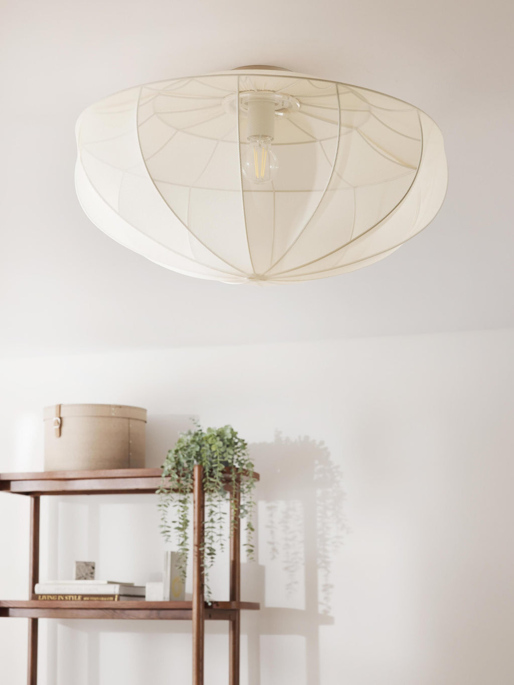 Plafonnier en tulle Paavo - Beige clair
