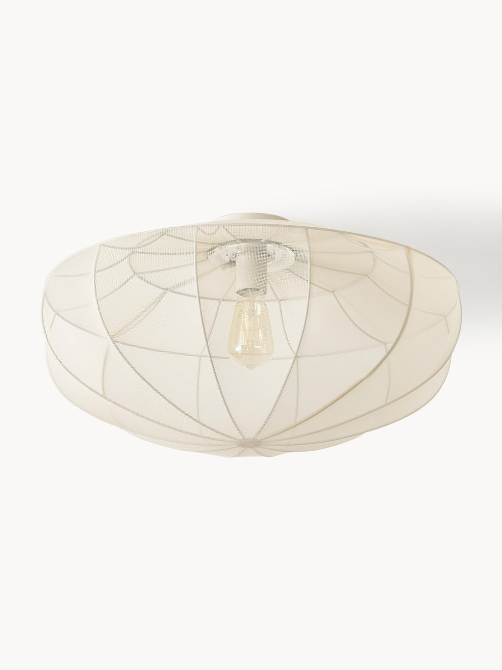 Plafonnier en tulle Paavo - Beige clair