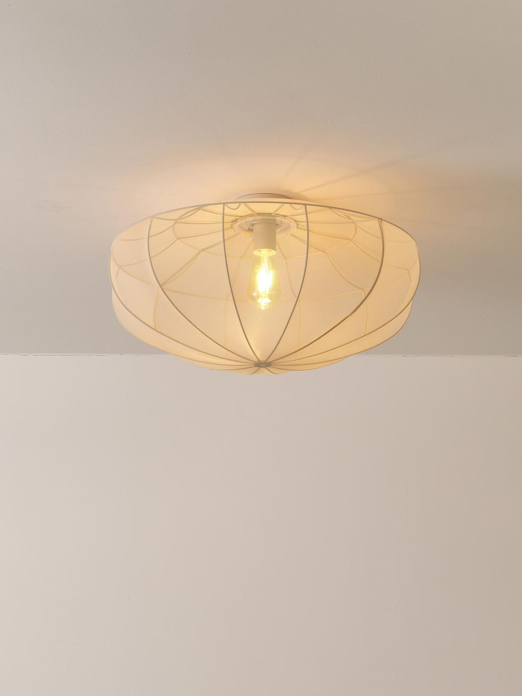 Plafonnier en tulle Paavo - Beige clair