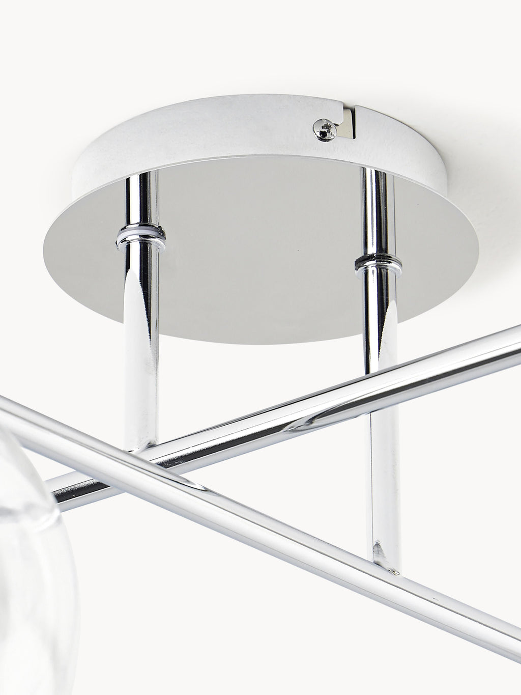 Plafonnier Niilo - Transparent, chrome