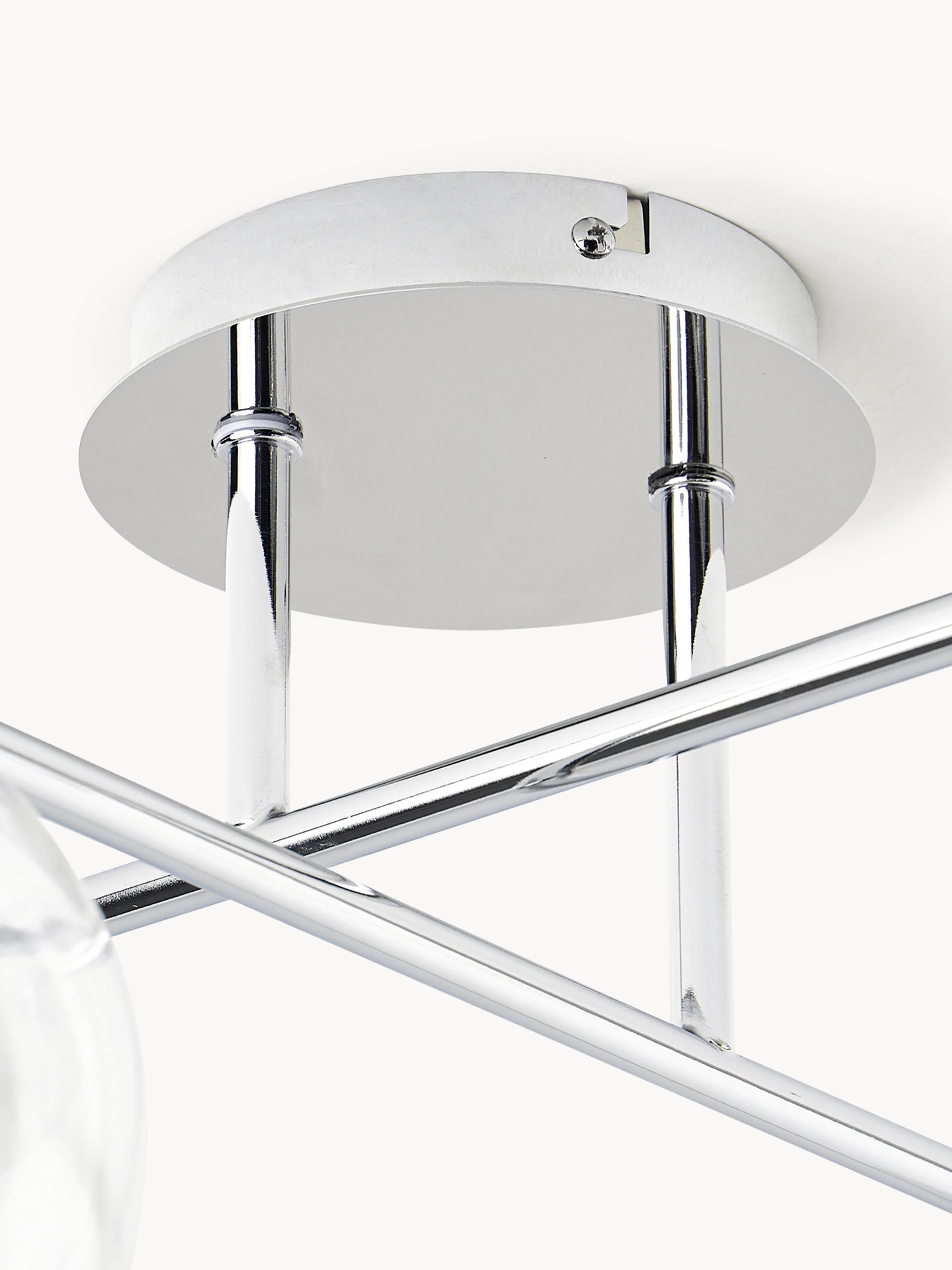 Plafonnier Niilo - Transparent, chrome