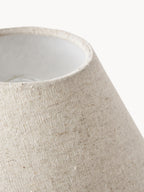 Lampe à poser avec pied en marbre Baldvin - Beige, rouge, marbré