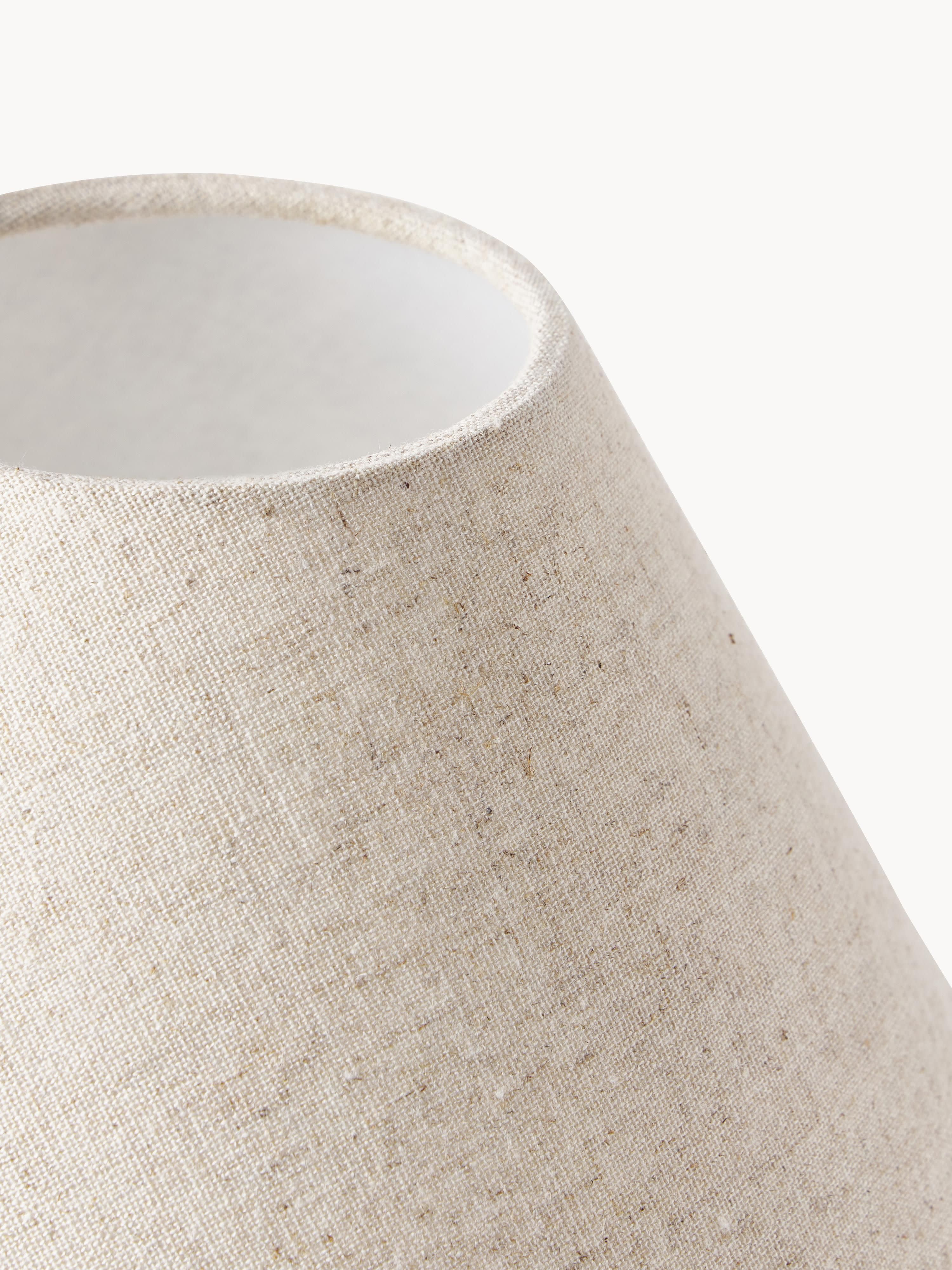 Lampe à poser avec pied en marbre Baldvin - Beige, marbré