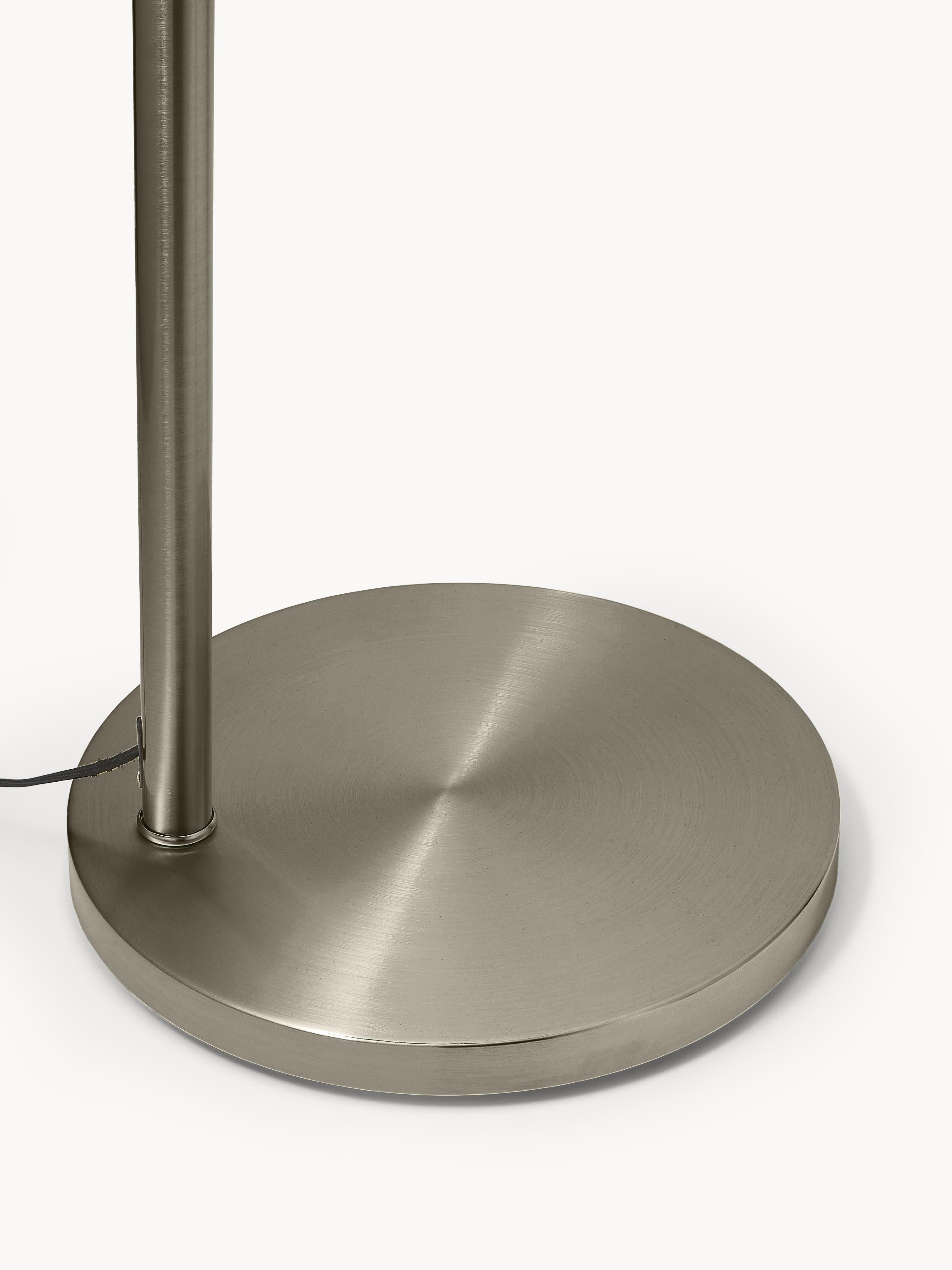 Grand lampadaire arc Dak - Gris chrome