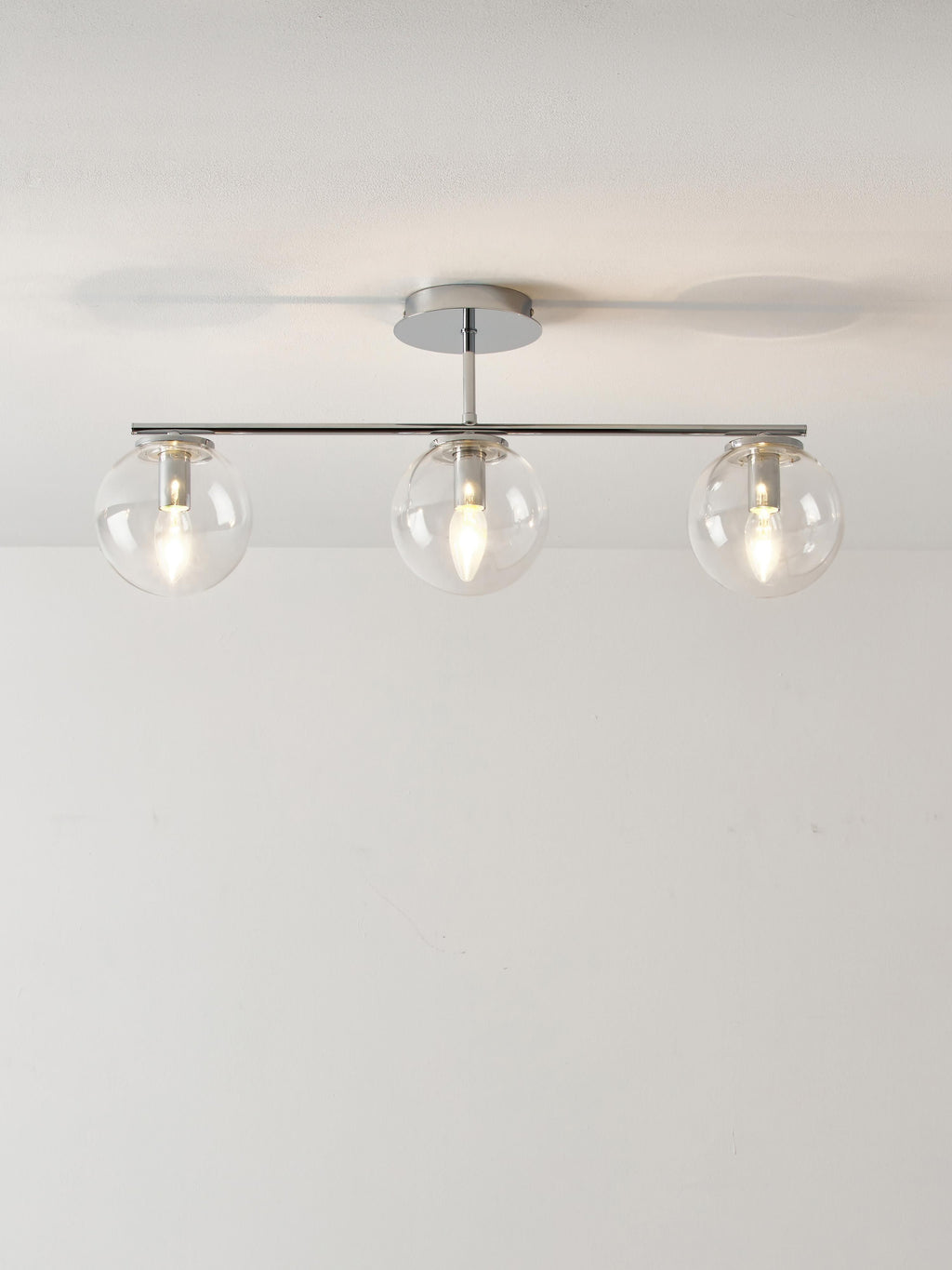 Plafonnier Niilo - Transparent, chrome