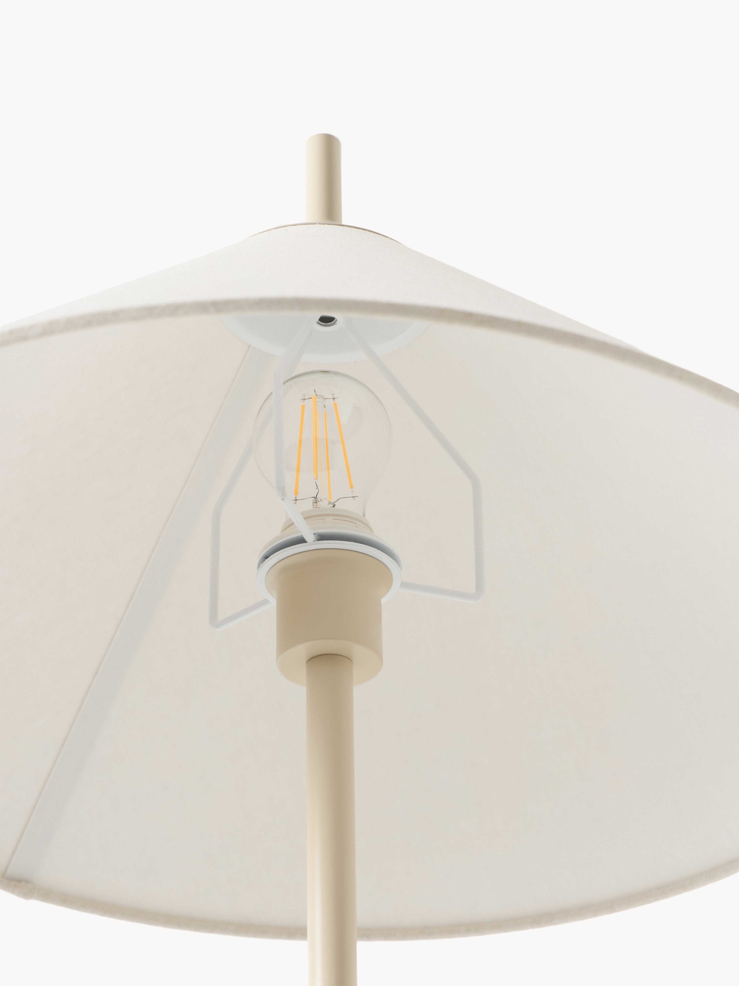 Lampadaire avec socle en marbre Archer - Beige