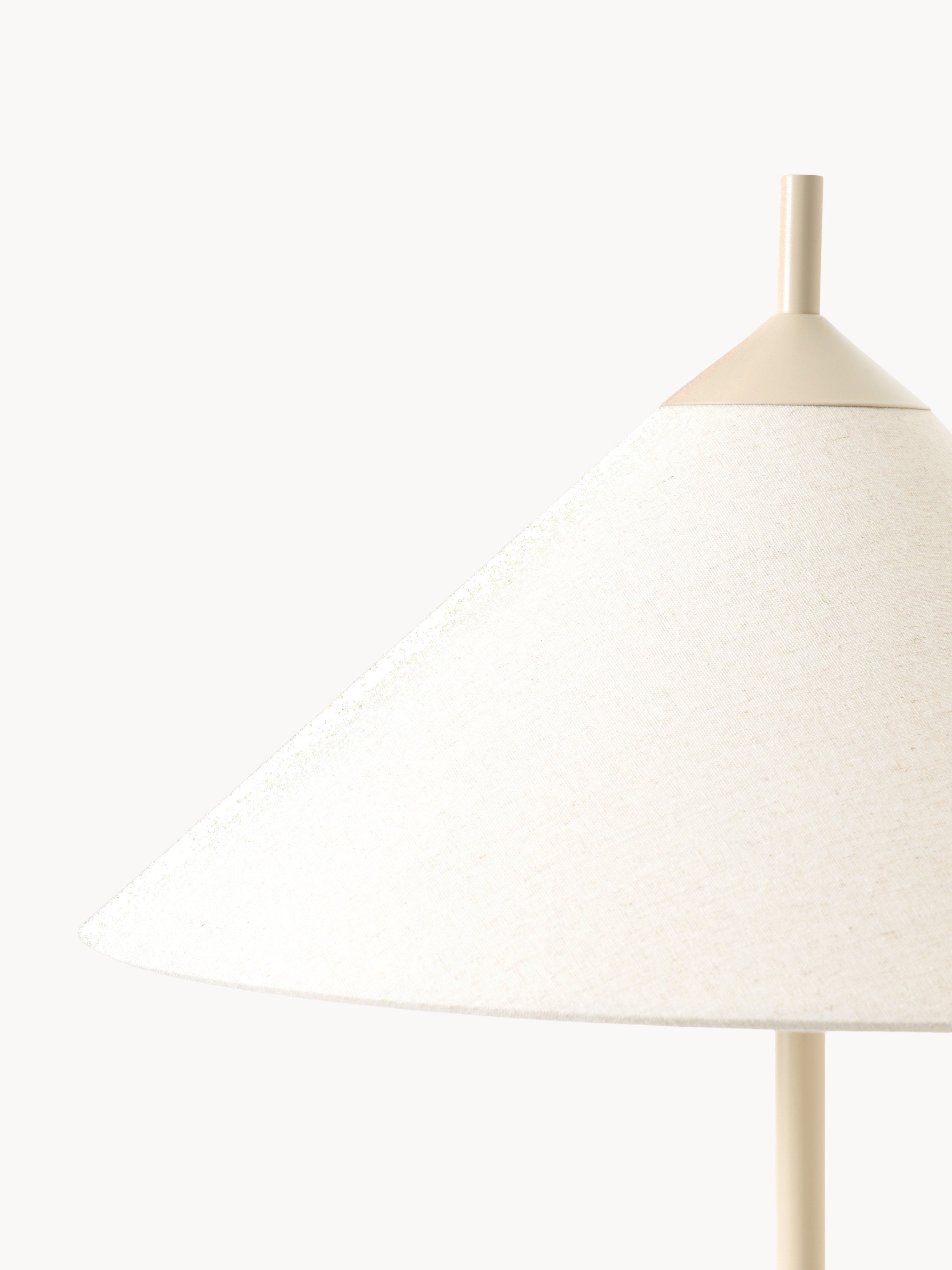 Lampadaire avec socle en marbre Archer - Beige