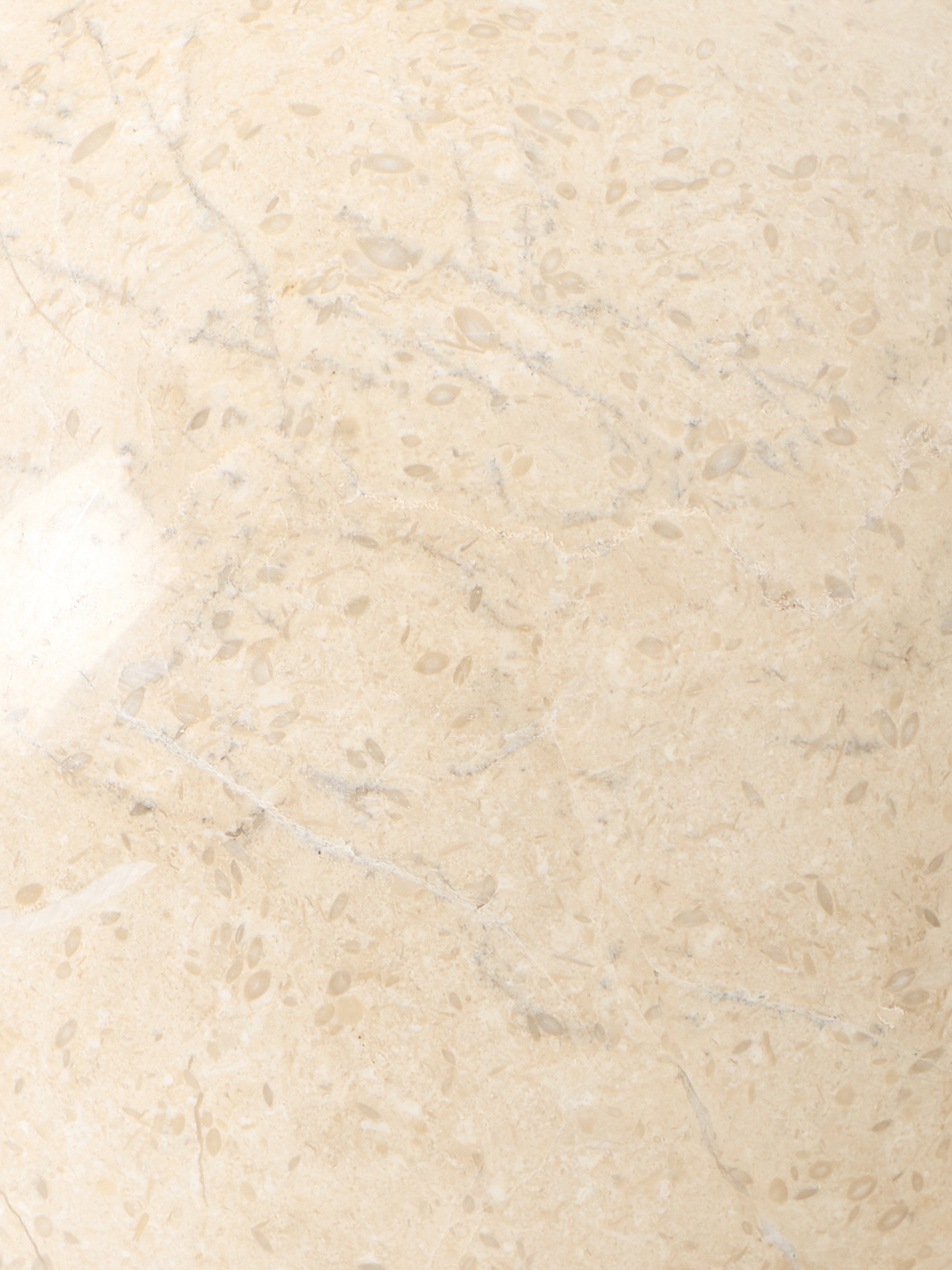 Lampadaire avec socle en marbre Archer - Beige