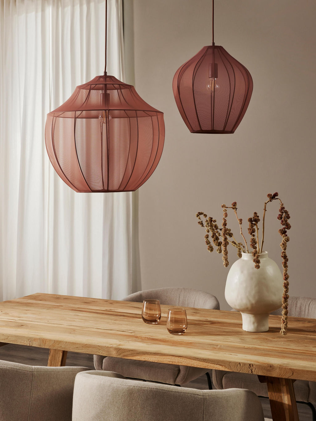 Suspension en tulle Paavo - Nougat