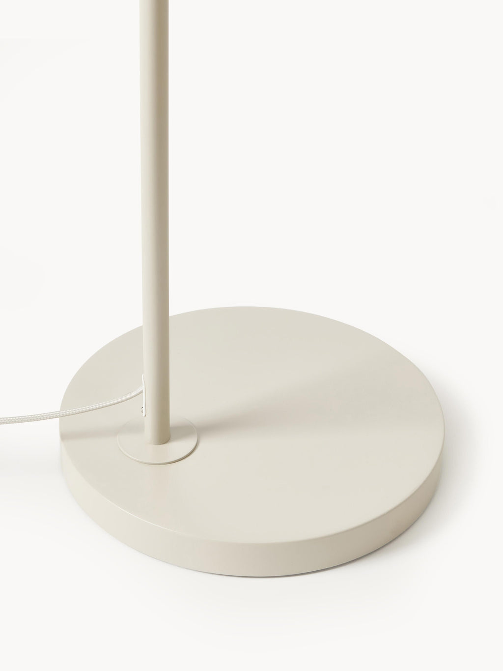 Grand lampadaire arc en tulle Paavo - Beige clair