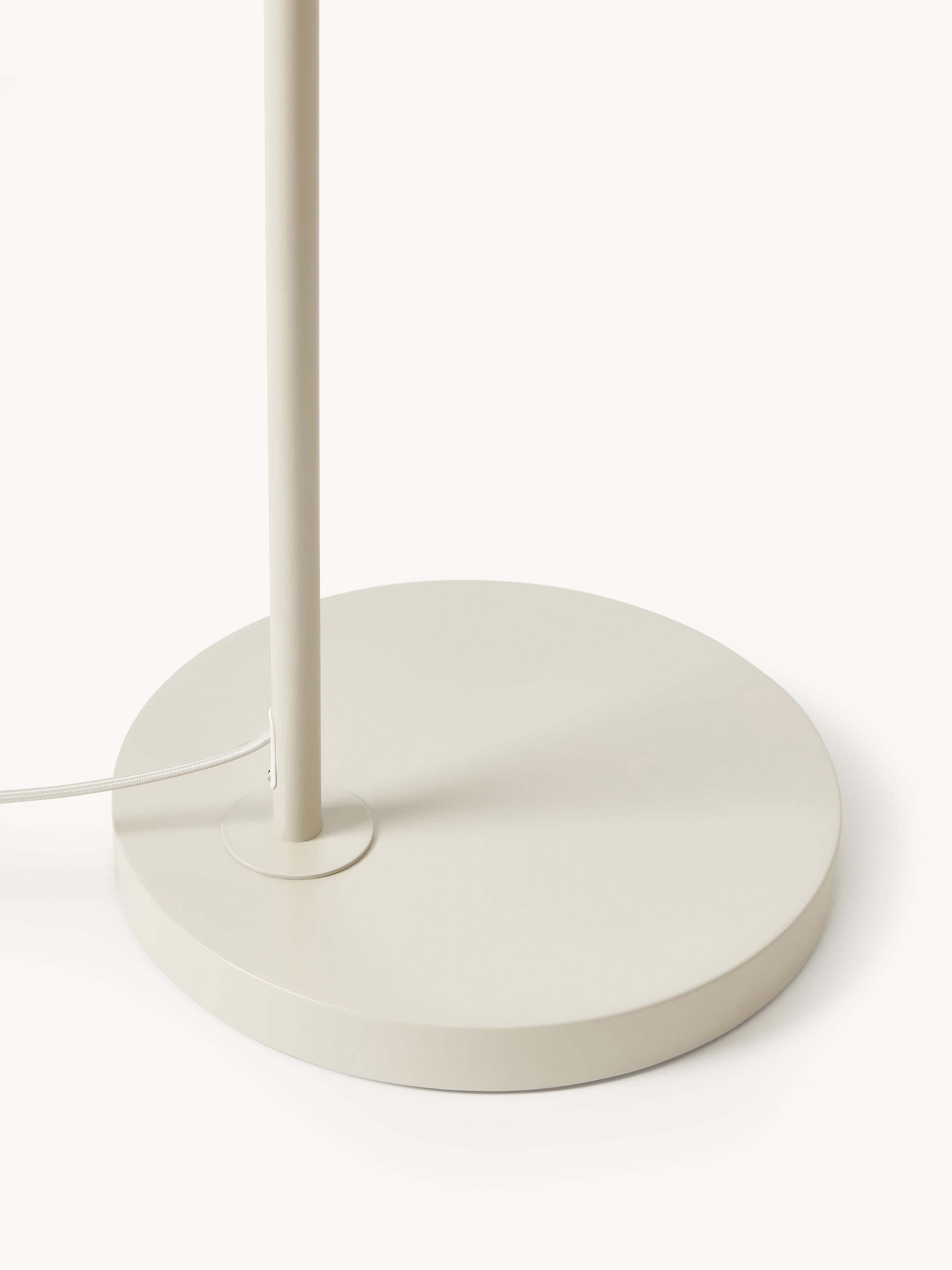 Grand lampadaire arc en tulle Paavo - Beige clair