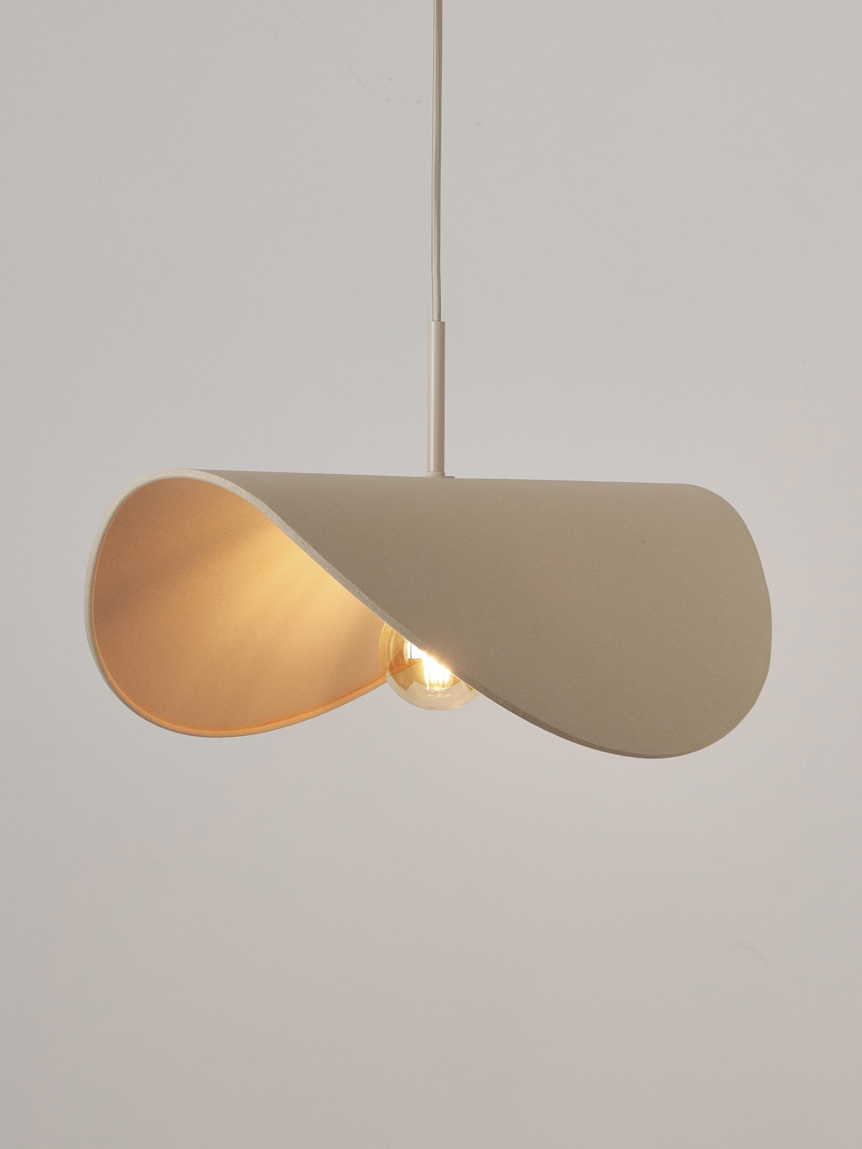 Suspension design en lin Aadam - Beige clair