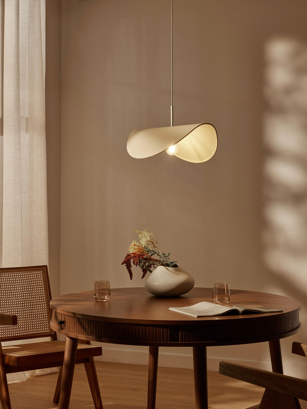 Suspension design en lin Aadam - Beige clair