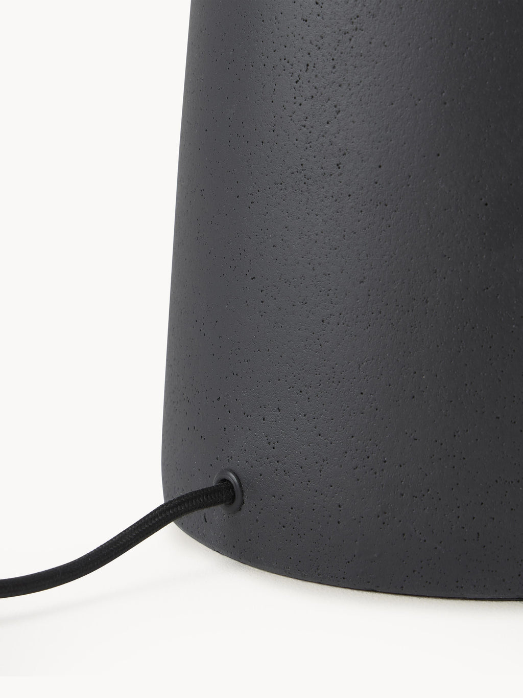 Lampadaire avec pied en béton Braxton - Anthracite, blanc crème