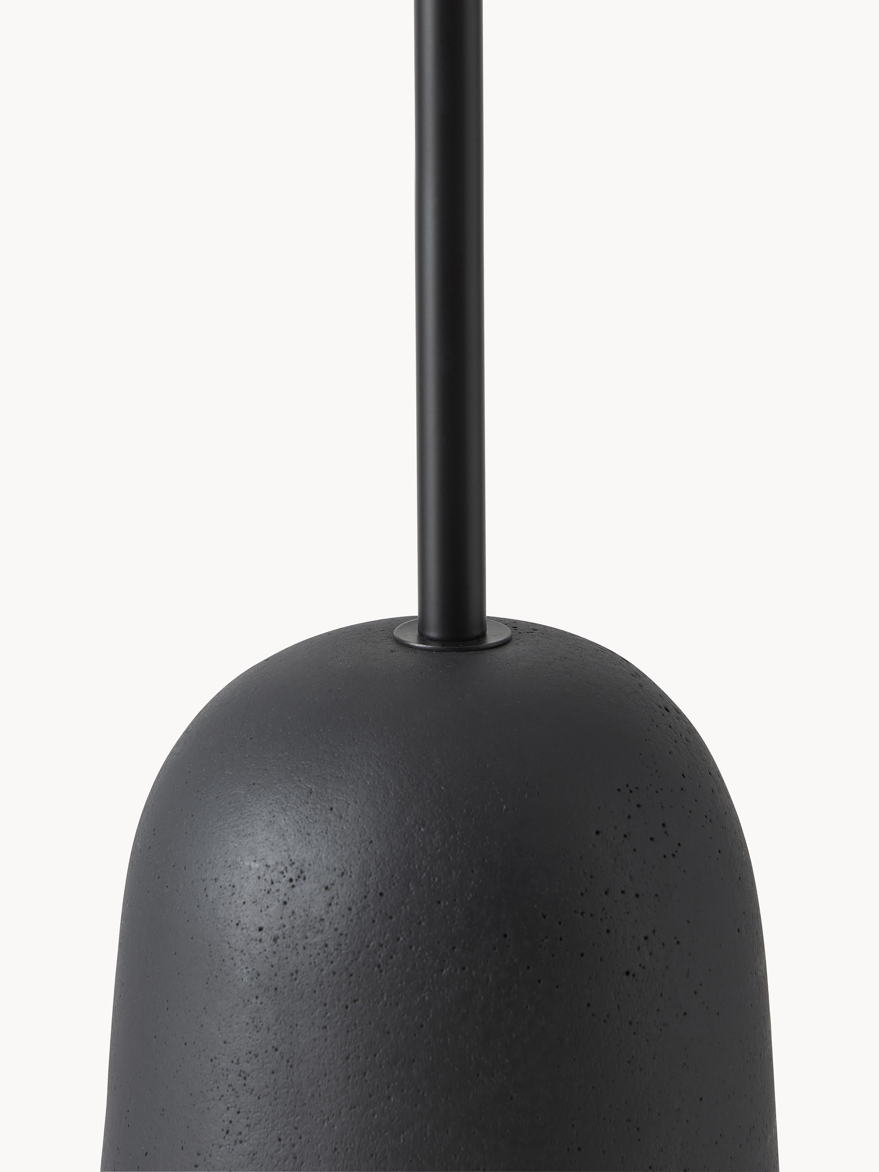 Lampadaire avec pied en béton Braxton - Anthracite, blanc crème