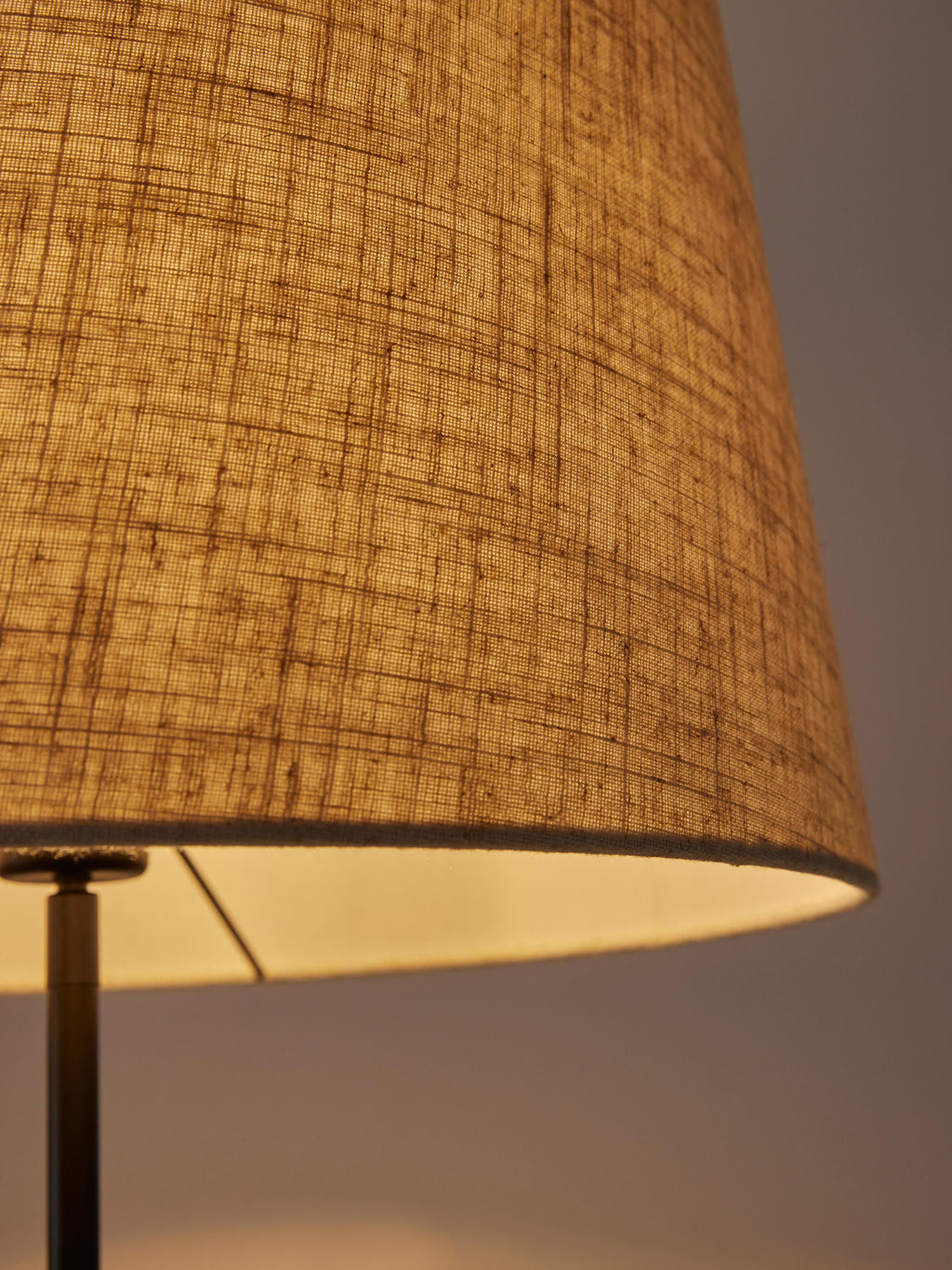 Lampadaire avec pied en béton Braxton - Anthracite, blanc crème