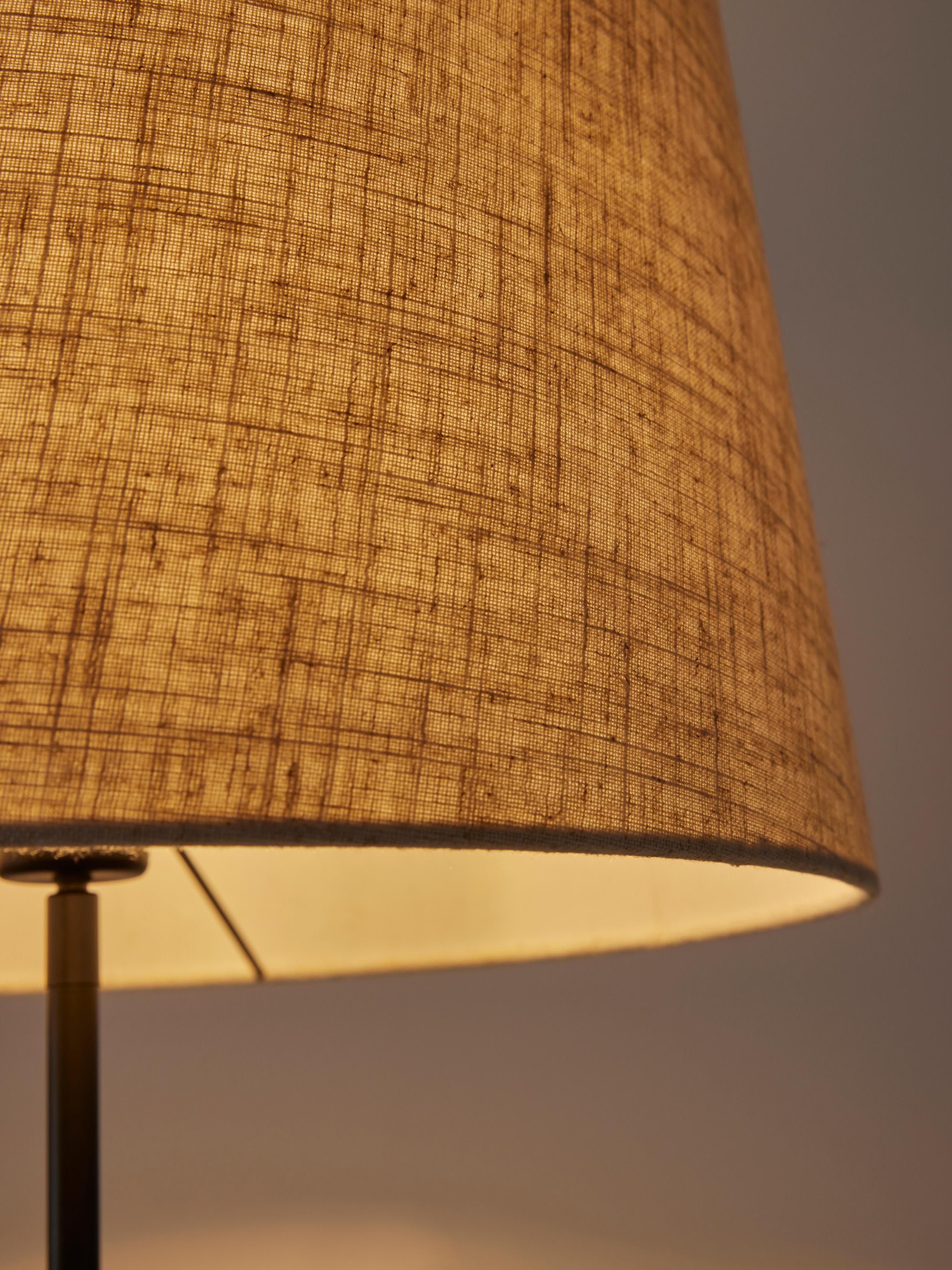 Lampadaire avec pied en béton Braxton - Anthracite, blanc crème