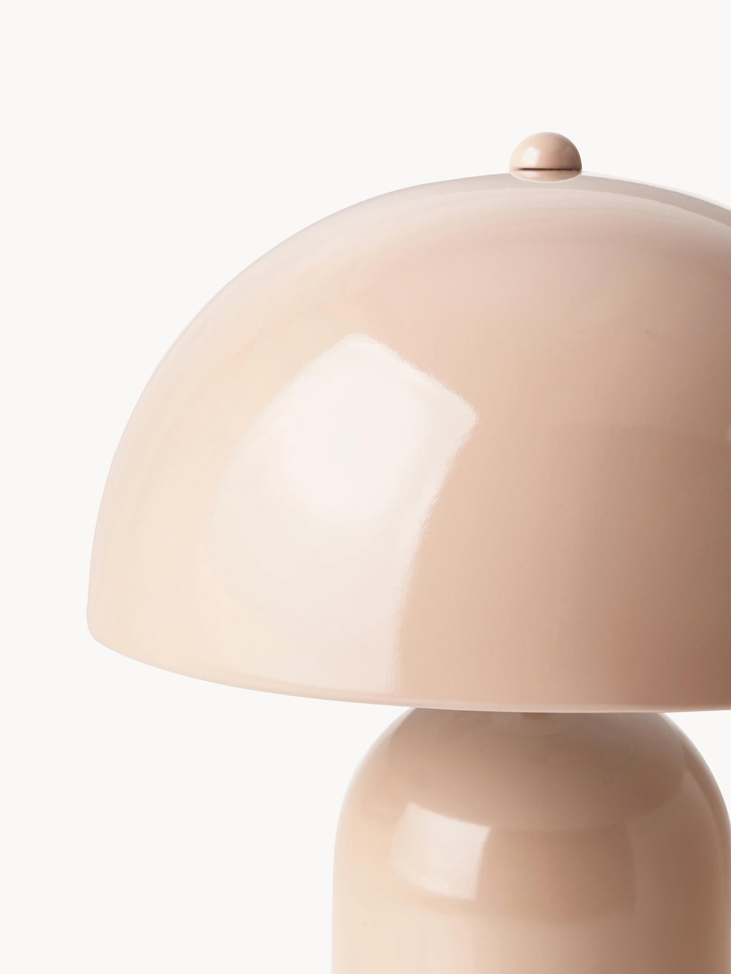 Lampe à poser rétro Elmo - Pêche, haute brillance