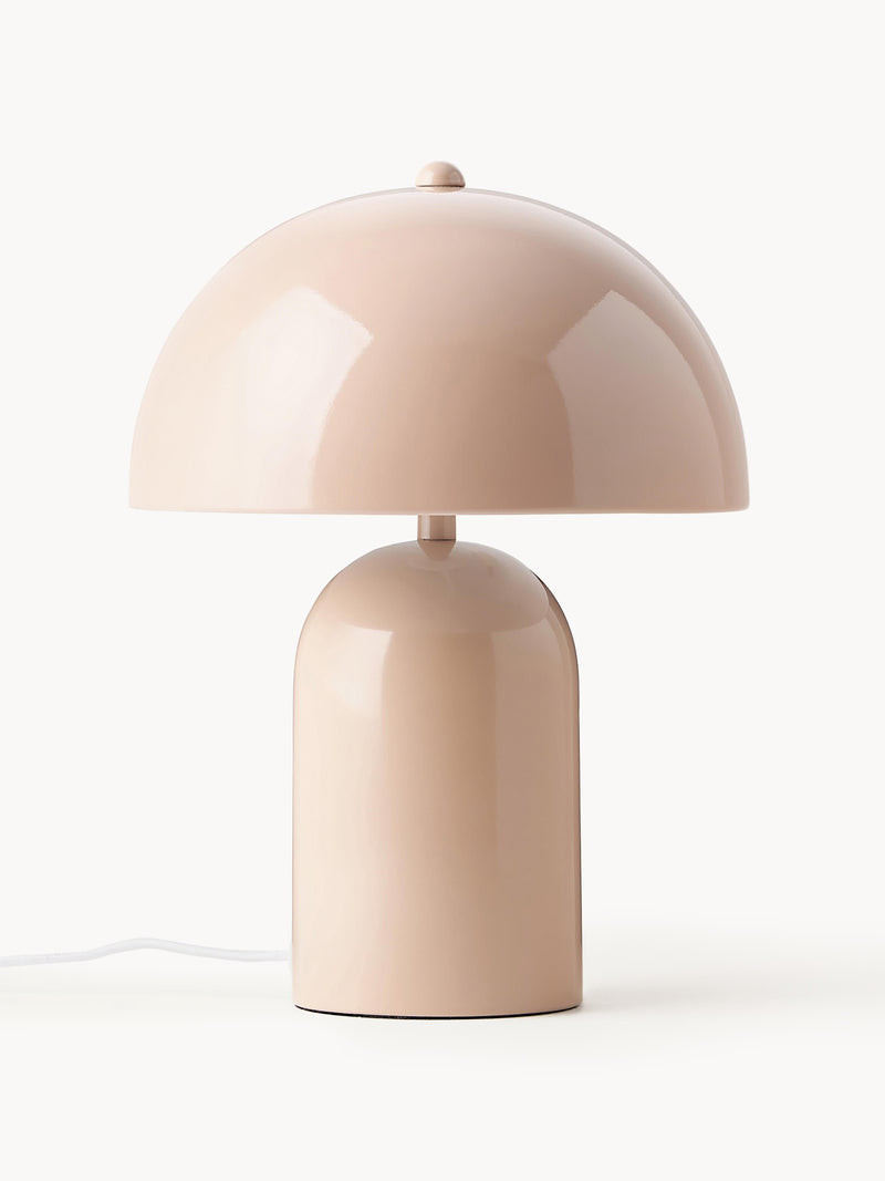 Lampe à poser rétro Elmo - Pêche, haute brillance