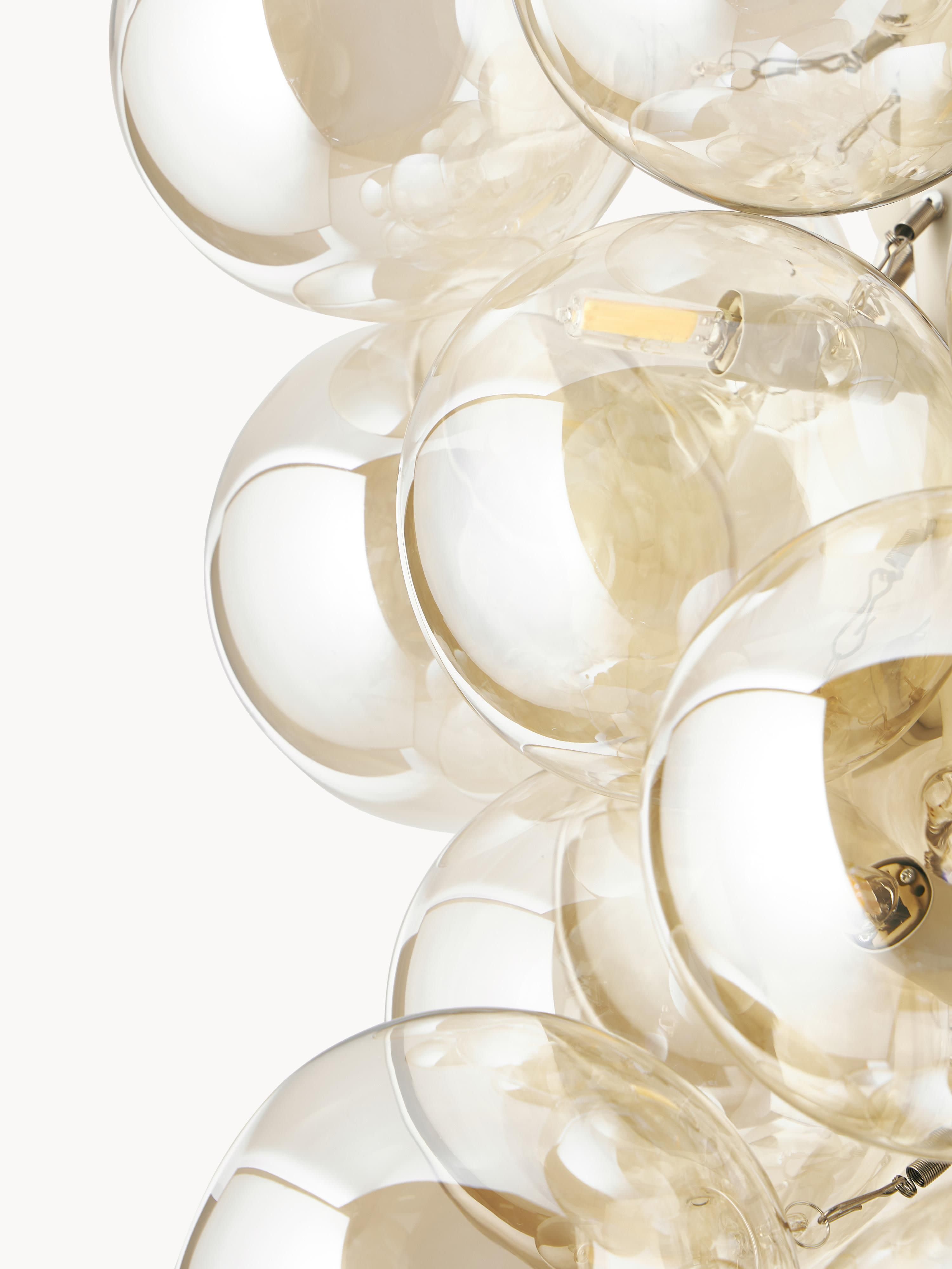 Suspension grappe design en verre Pearce - Doré