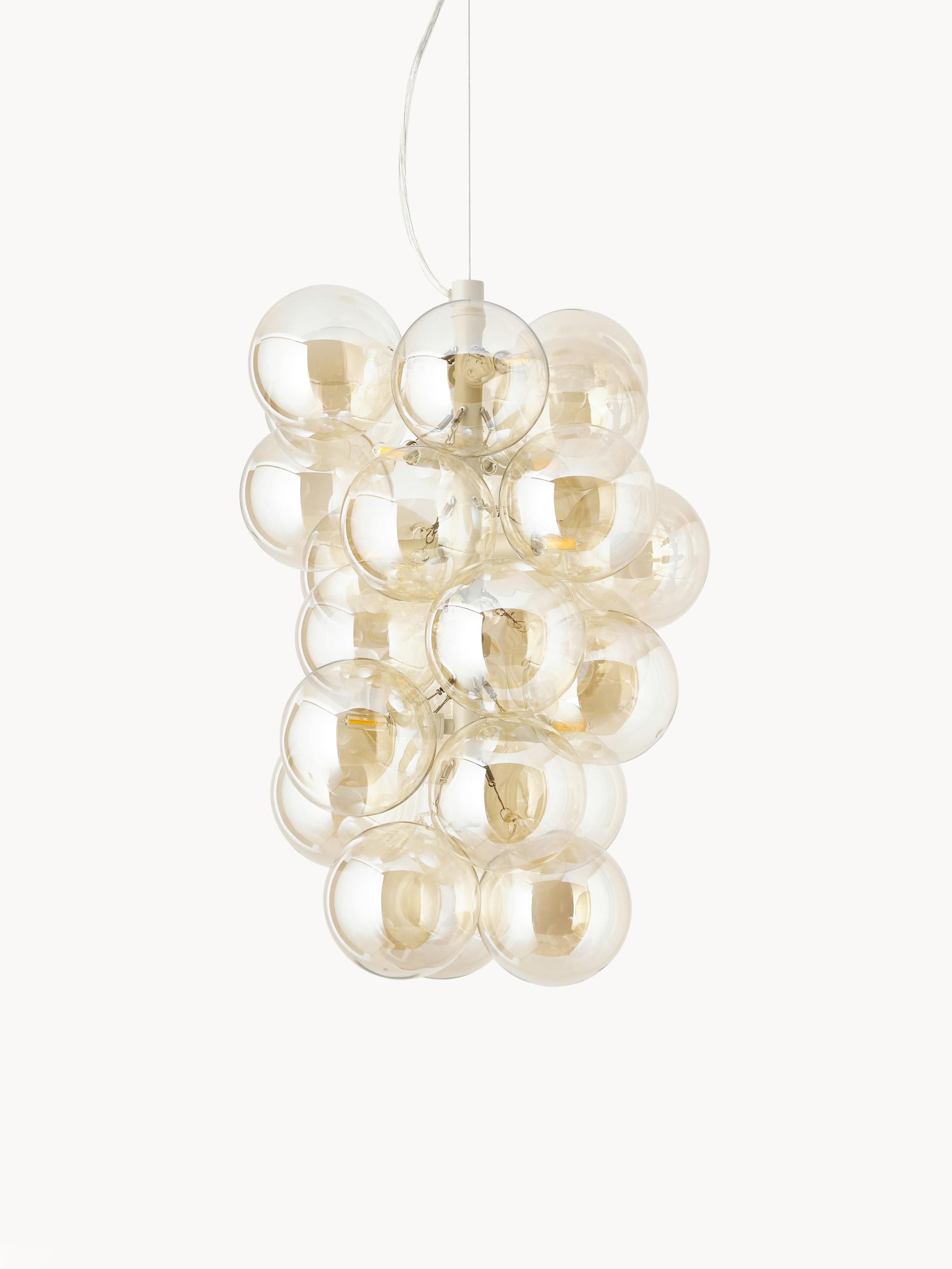 Suspension grappe design en verre Pearce - Doré