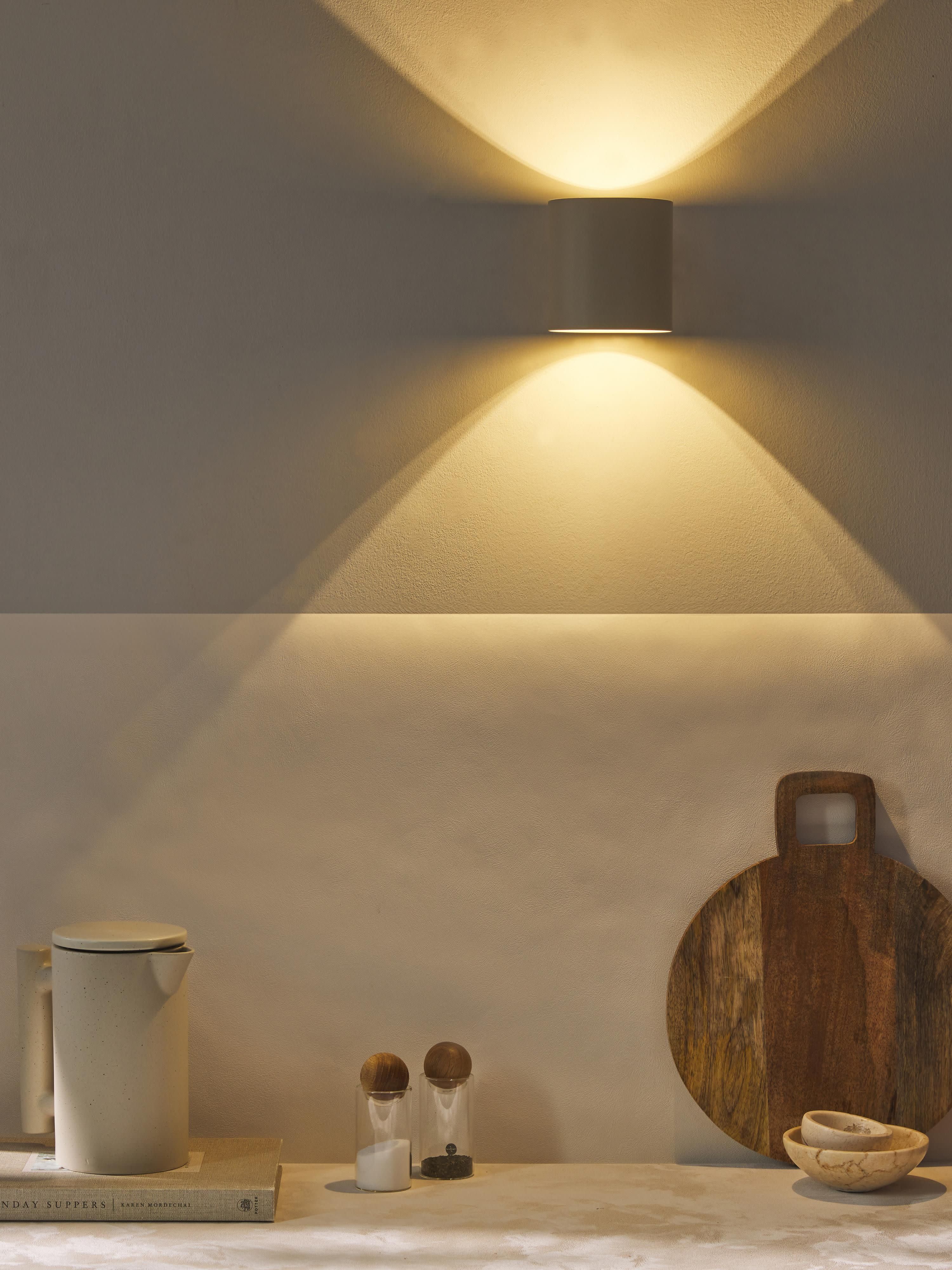 Petite applique murale Oran - Beige clair