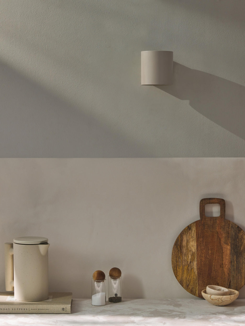 Petite applique murale Oran - Beige clair