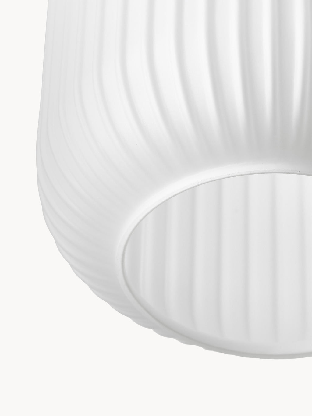 Suspension grappe en verre opalescent Elian - Blanc, doré