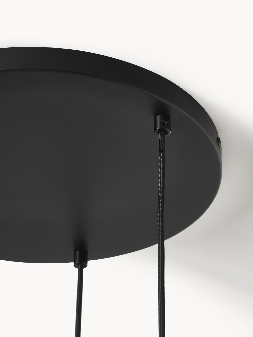 Suspension grappe en verre opalescent Elian - Blanc, doré