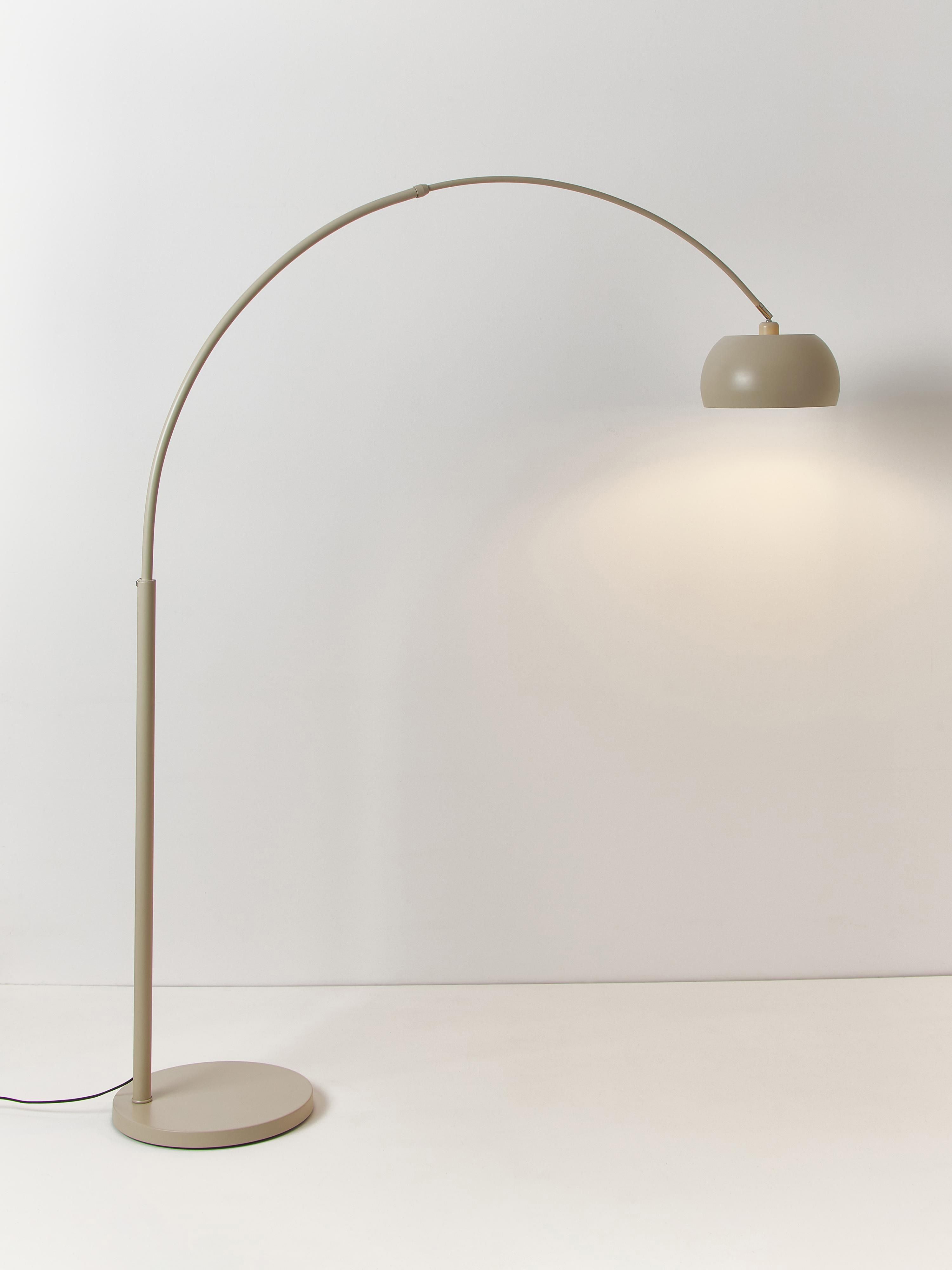 Grand lampadaire arc Dak - Beige