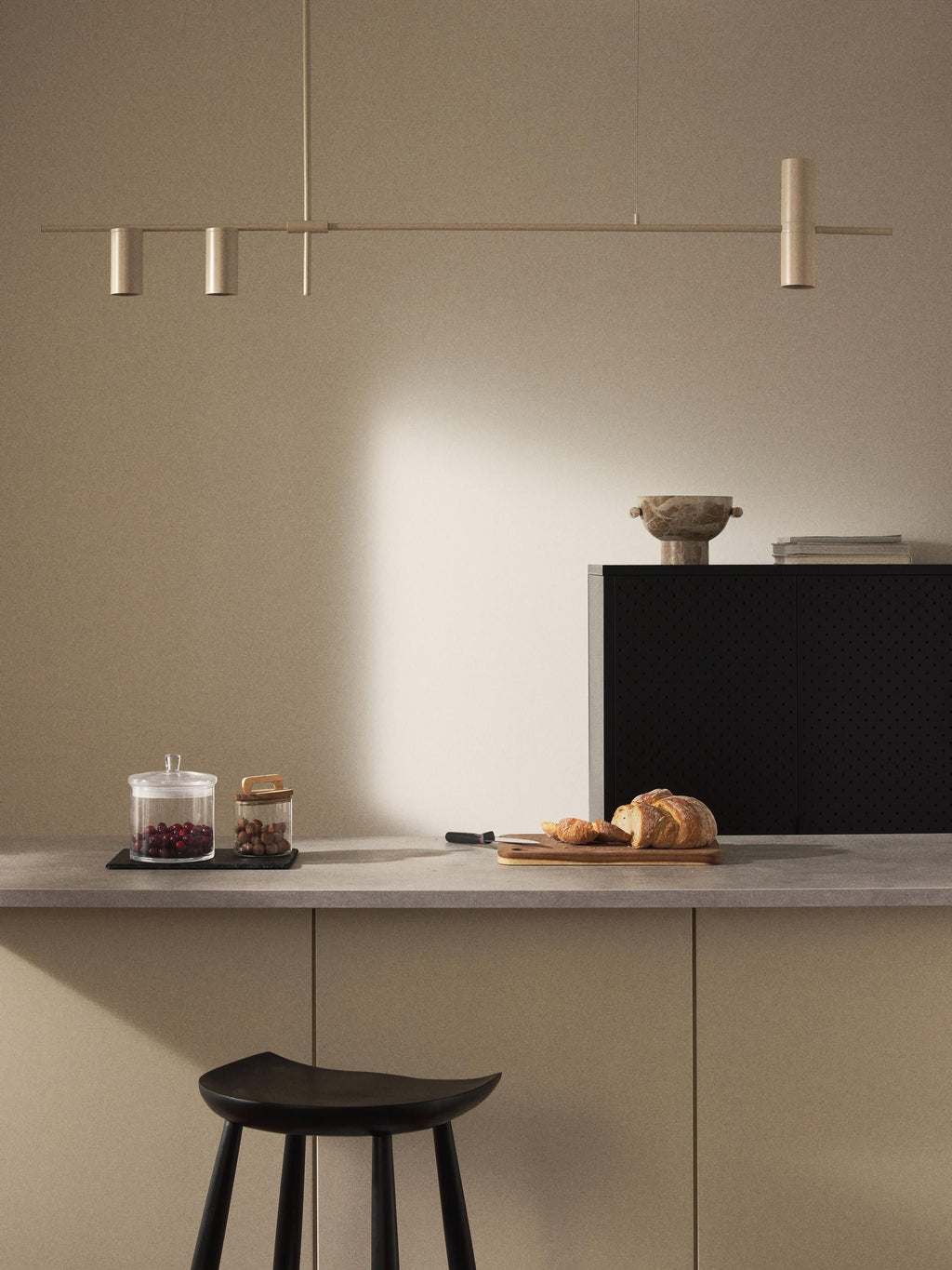 Grande suspension Galton - Beige