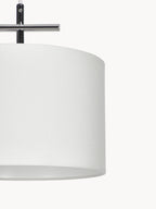 Grande suspension Frithjof - Blanc, gris chrome