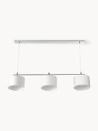 Grande suspension Frithjof - Blanc, gris chrome
