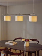 Grande suspension Frithjof - Blanc, gris chrome