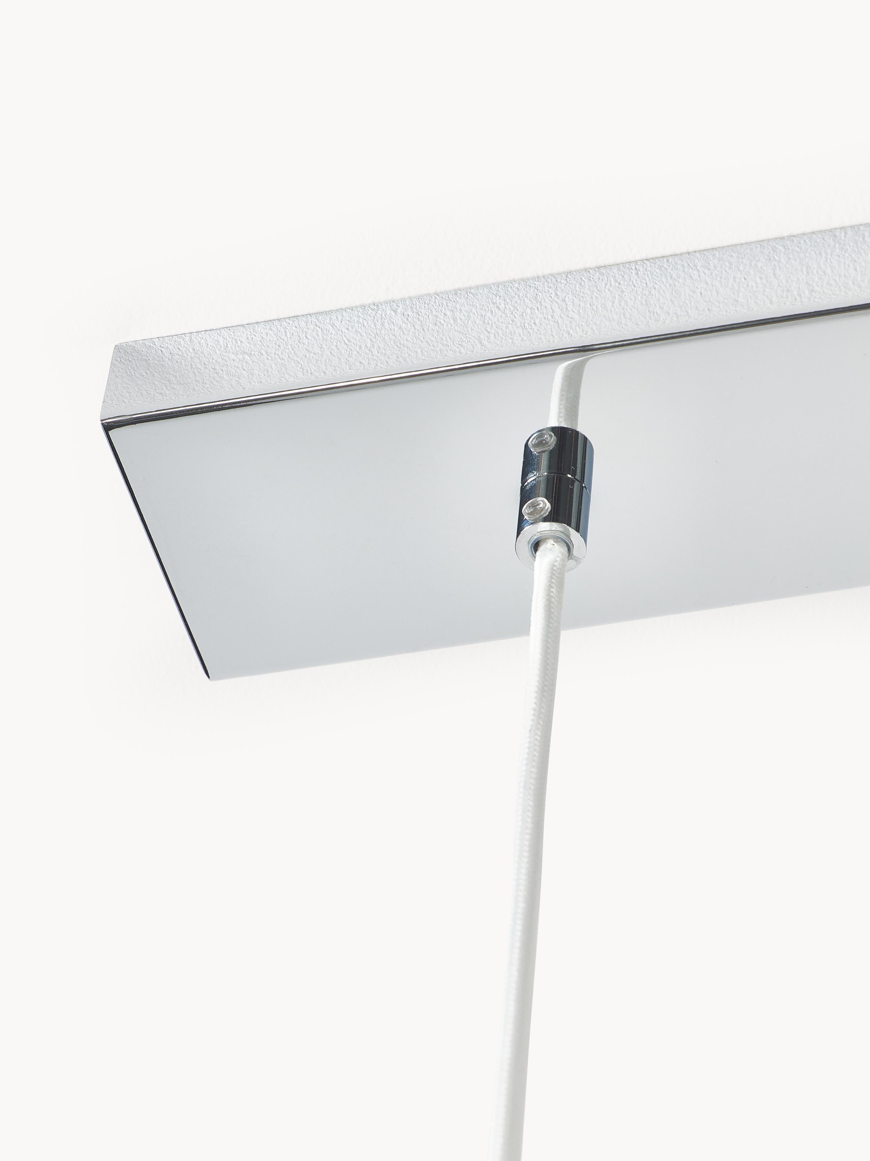Grande suspension Frithjof - Blanc, gris chrome