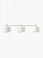 Grande suspension Frithjof - Blanc, gris chrome