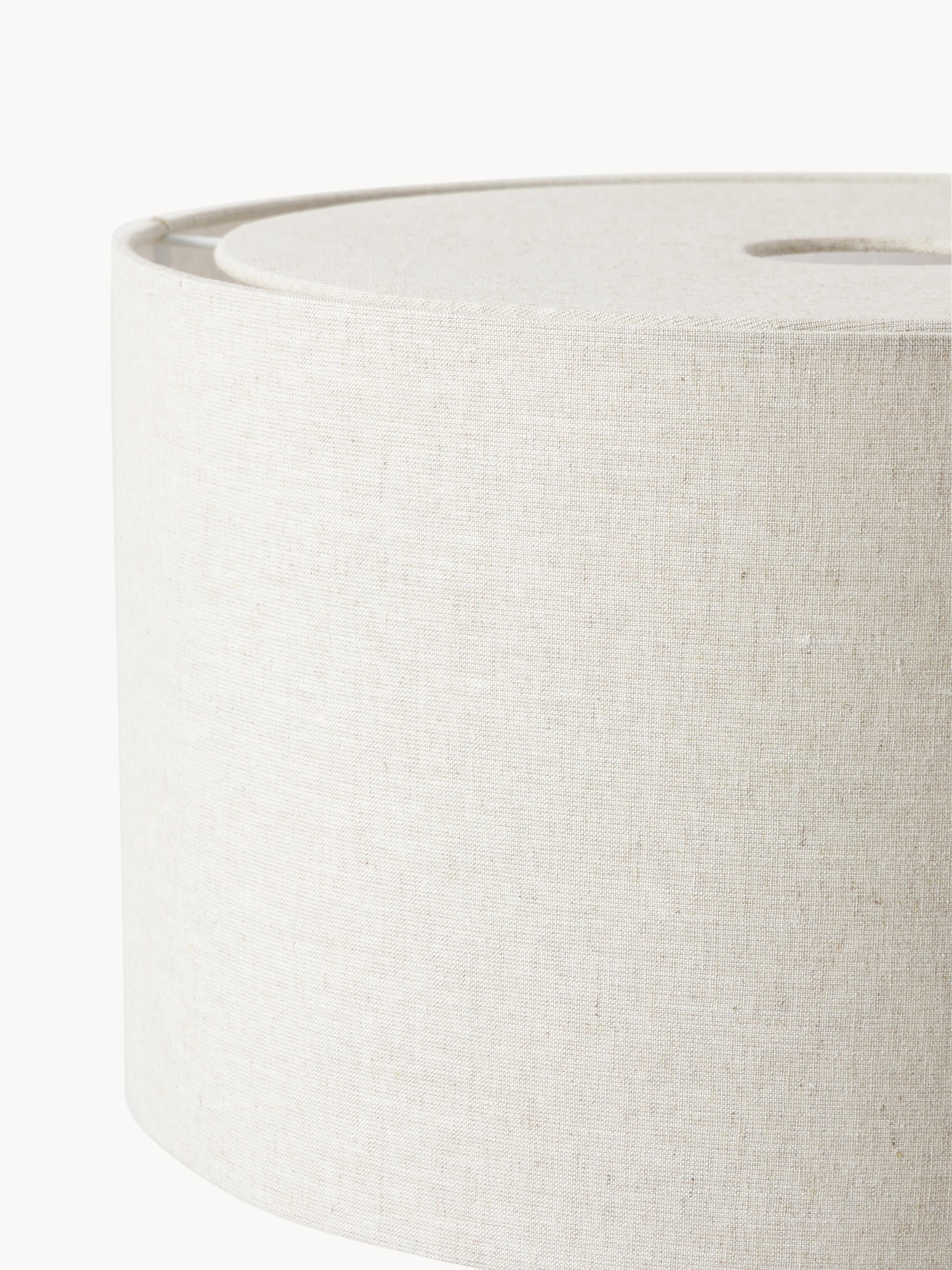 Lampadaire en lin Tomi - Lin beige clair
