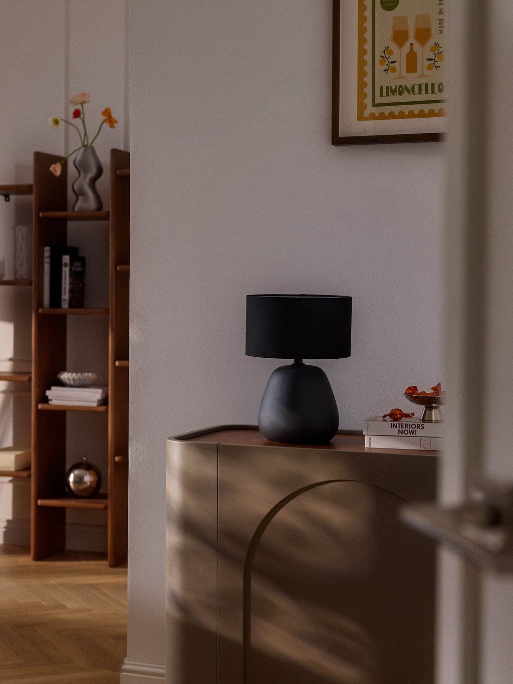 Lampe à poser en céramique Stav - Anthracite, mat