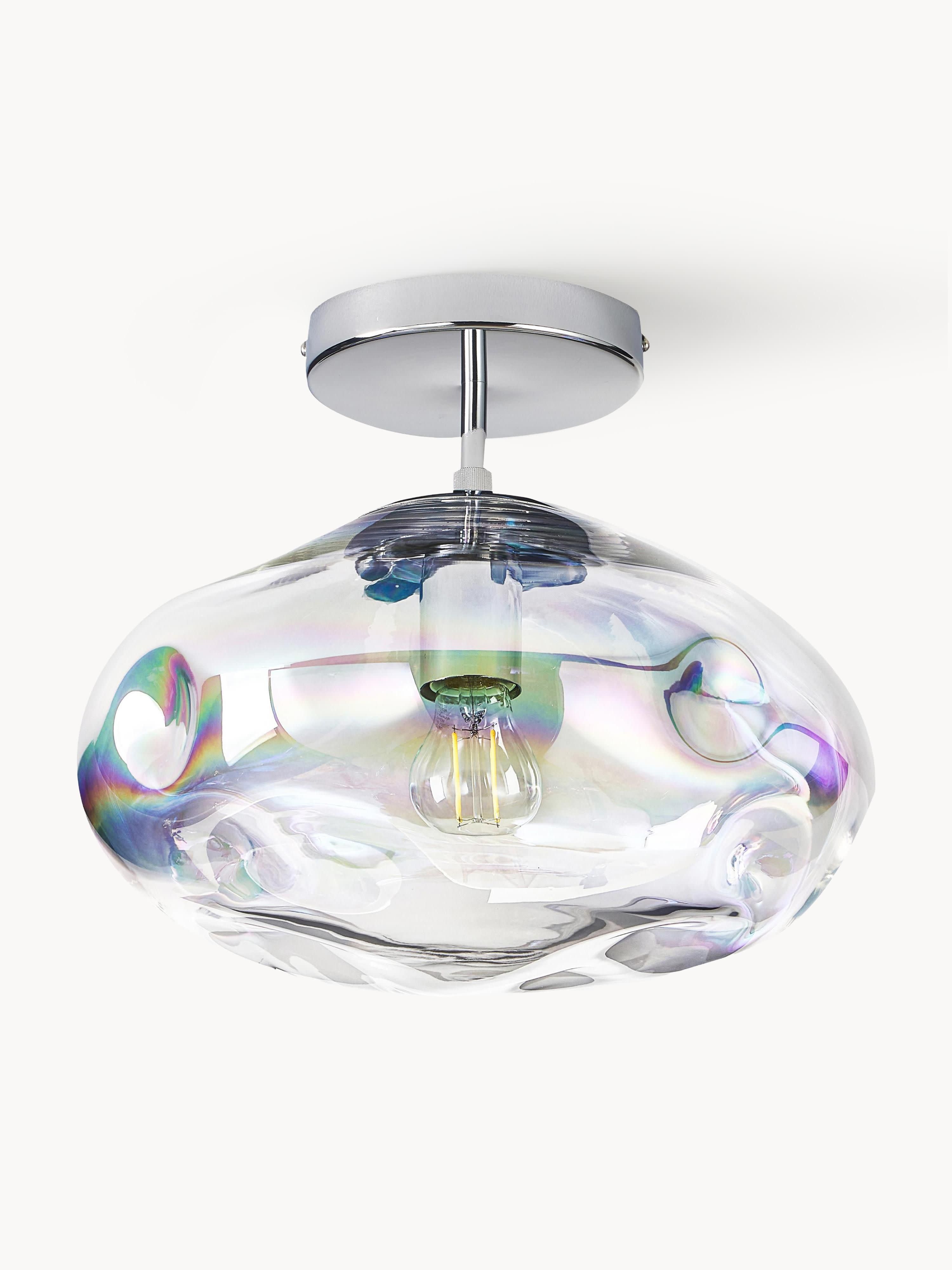 Plafonnier en verre irisé Kol - Irisé, argenté