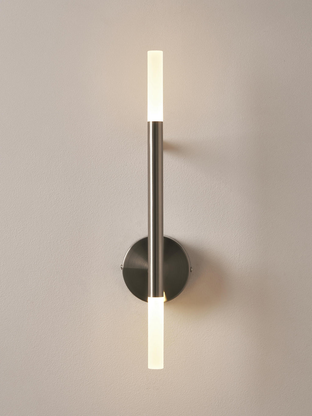 Grande applique murale LED Job - Argenté, blanc