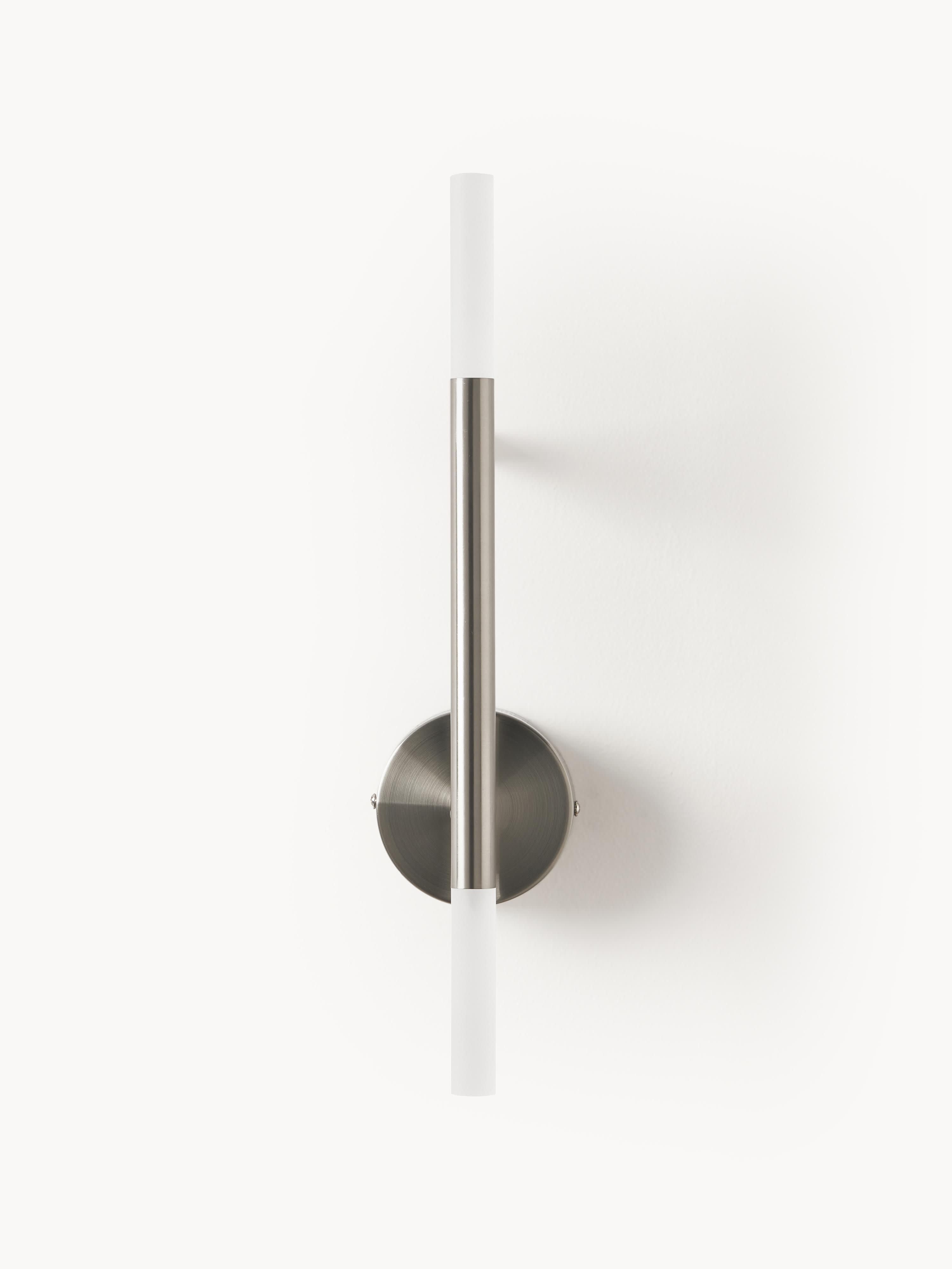 Grande applique murale LED Job - Argenté, blanc