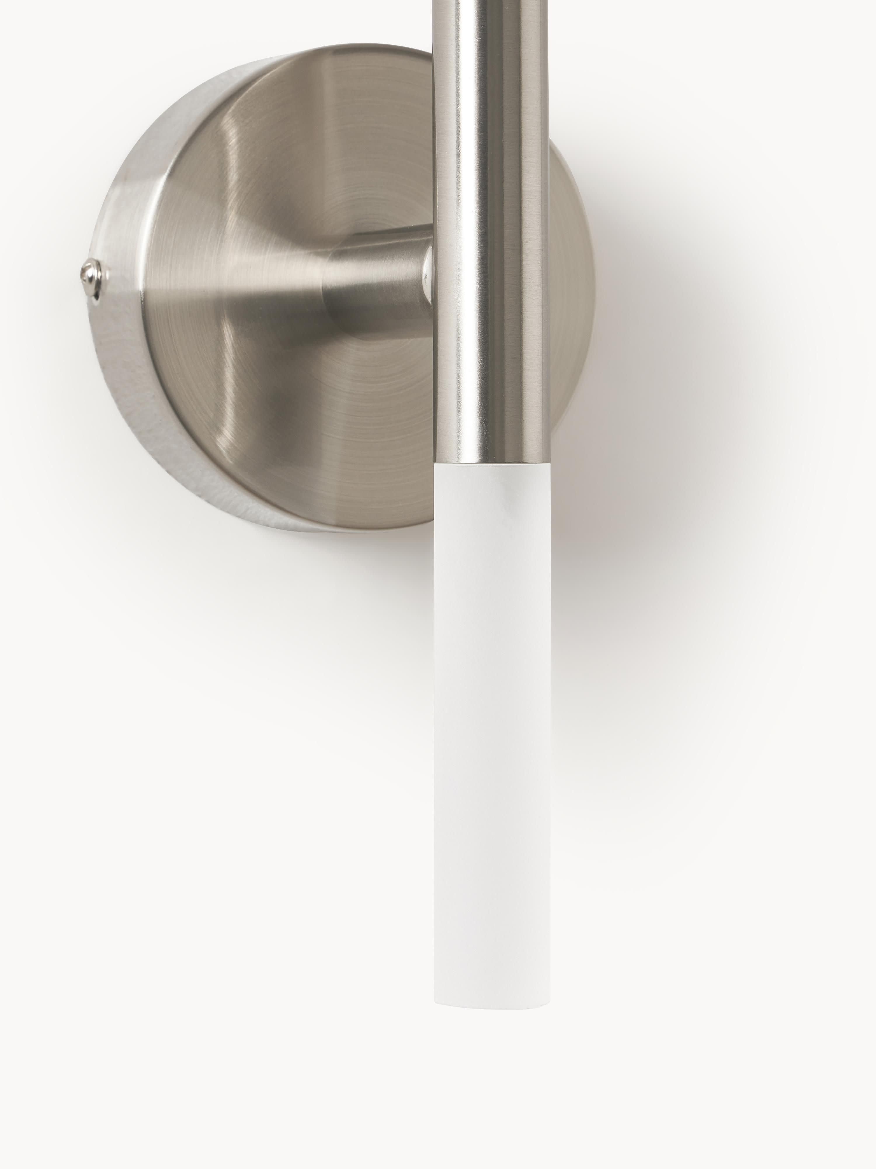 Grande applique murale LED Job - Argenté, blanc