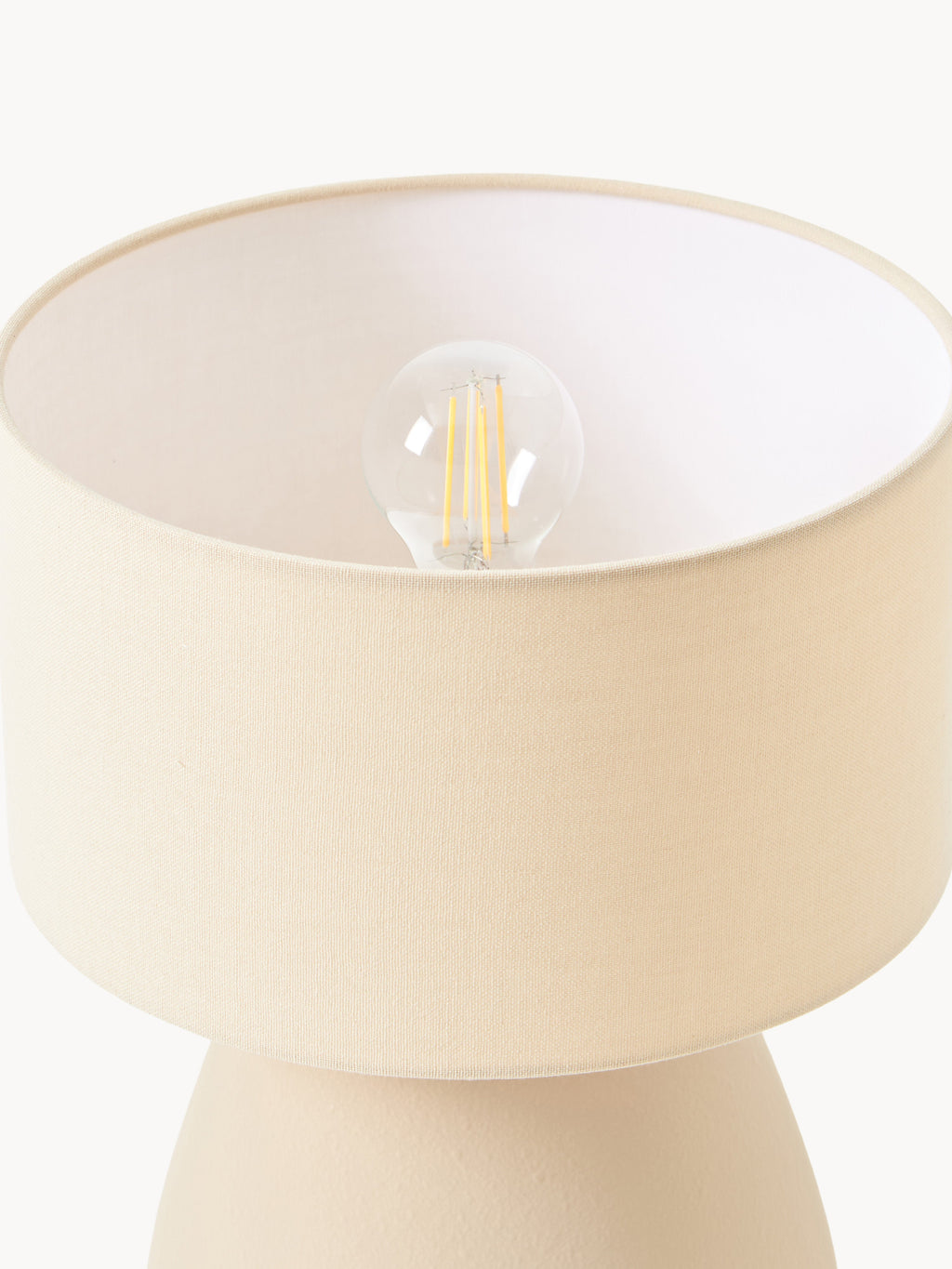 Lampe à poser en céramique Stav - Beige clair, mat