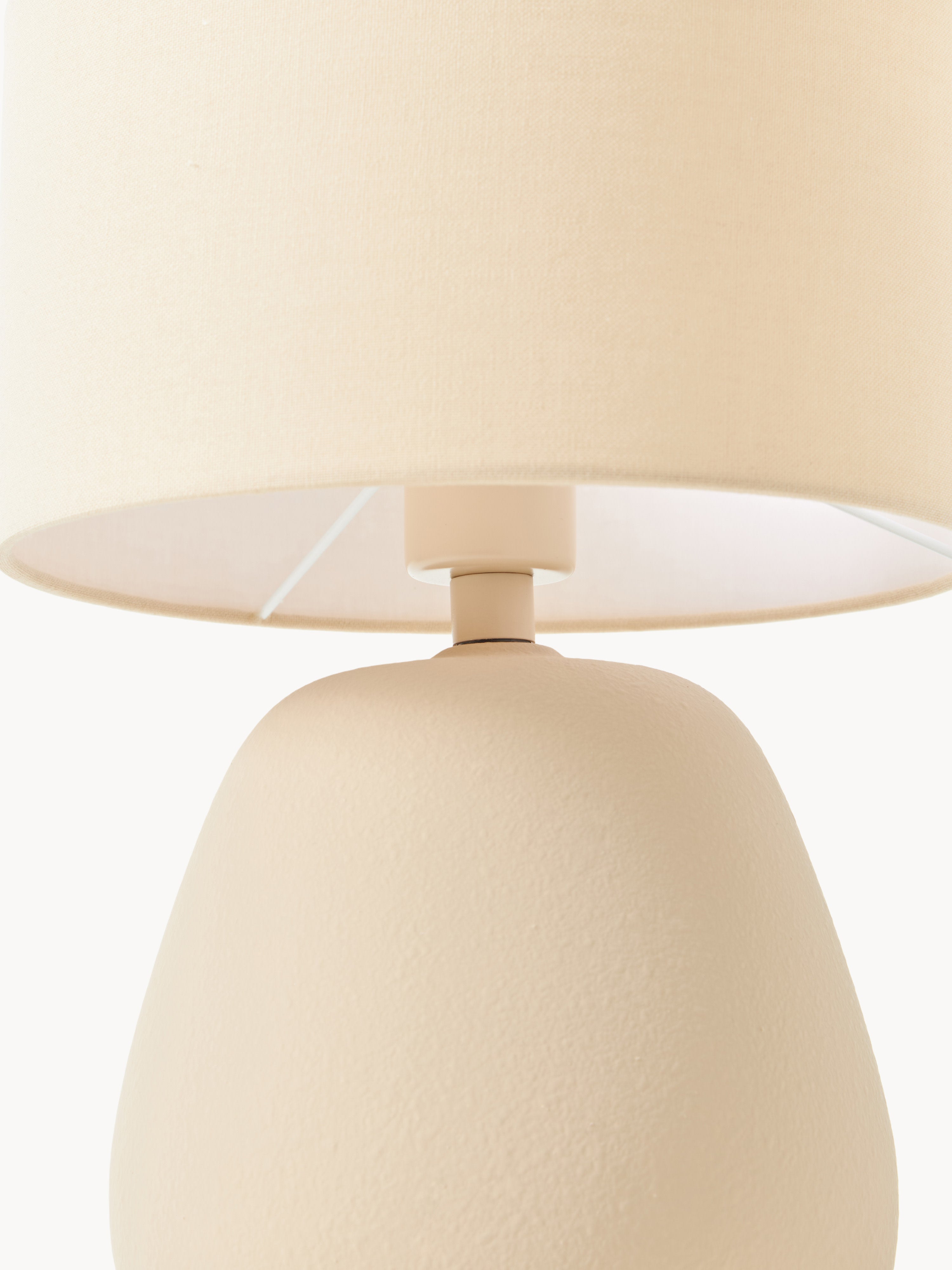 Lampe à poser en céramique Stav - Beige clair, mat