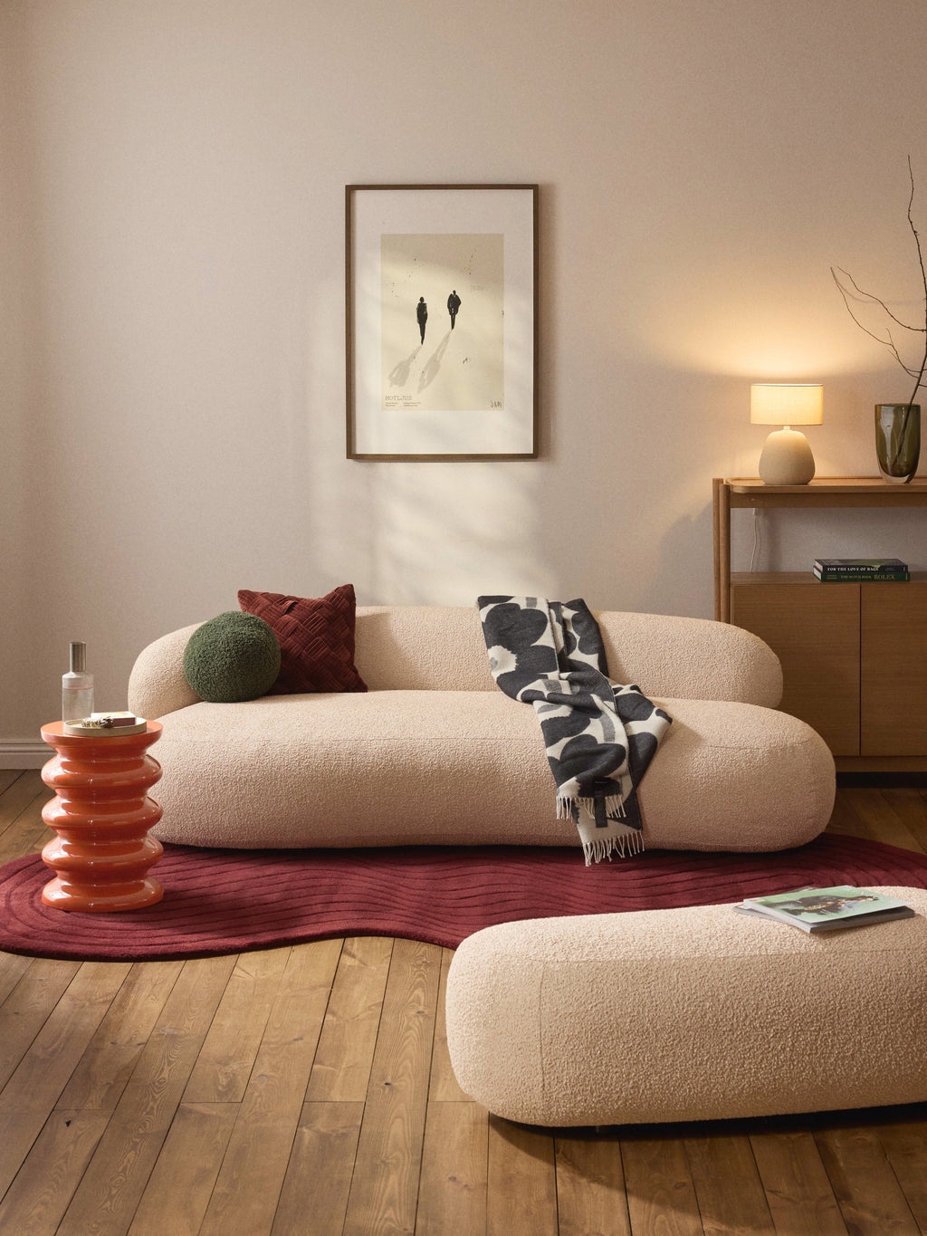 Lampe à poser en céramique Stav - Beige clair, mat