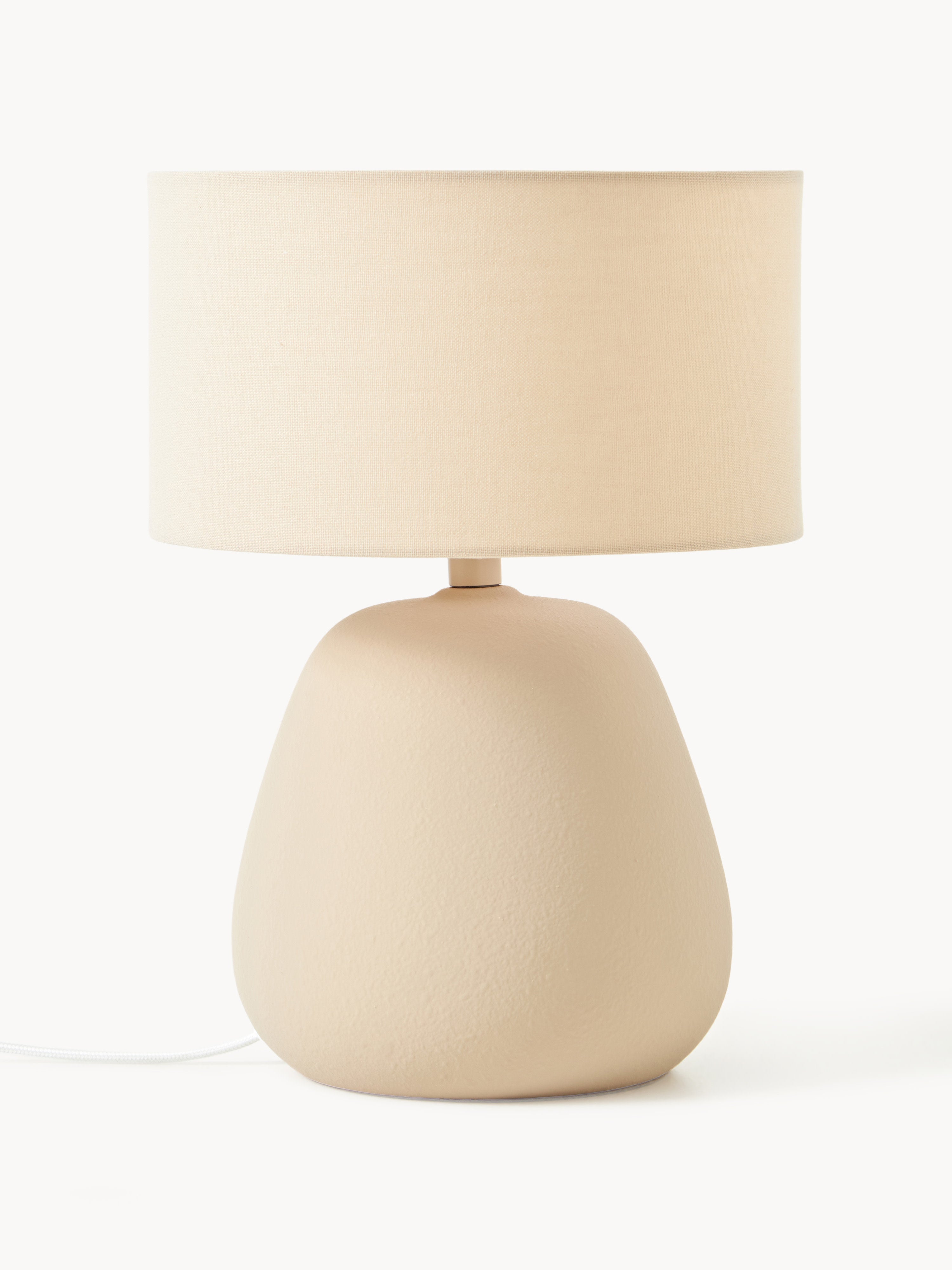 Lampe à poser en céramique Stav - Beige clair, mat
